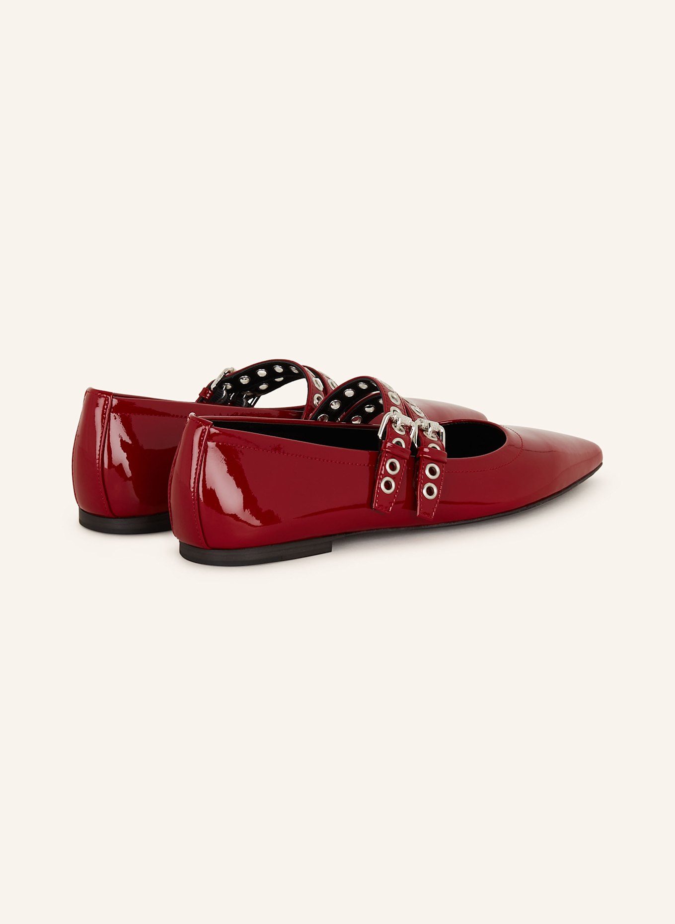 KENNEL & SCHMENGER Mary Jane ballet flats GRETA, Color: DARK RED (Image 2)