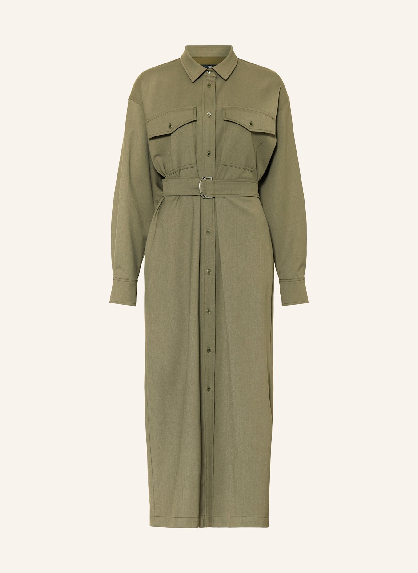 WEEKEND Max Mara CLOWN shirt dress in khaki