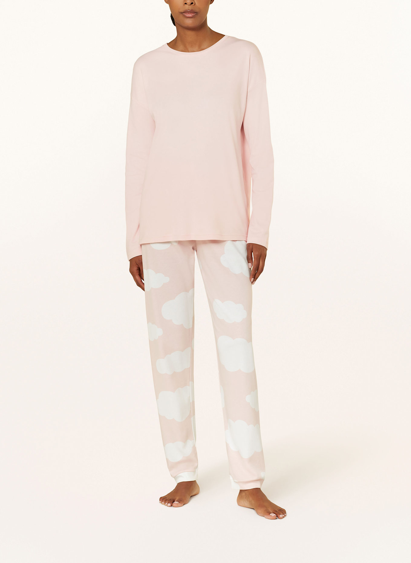 mey CLOUDS series sleep shirt, Color: LIGHT PINK (Image 2)