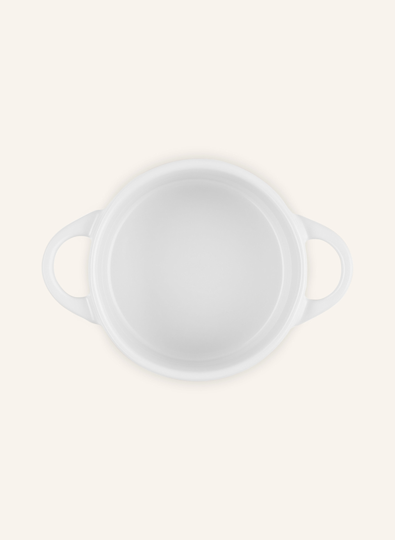 LE CREUSET Mini-cocotte: WHITE