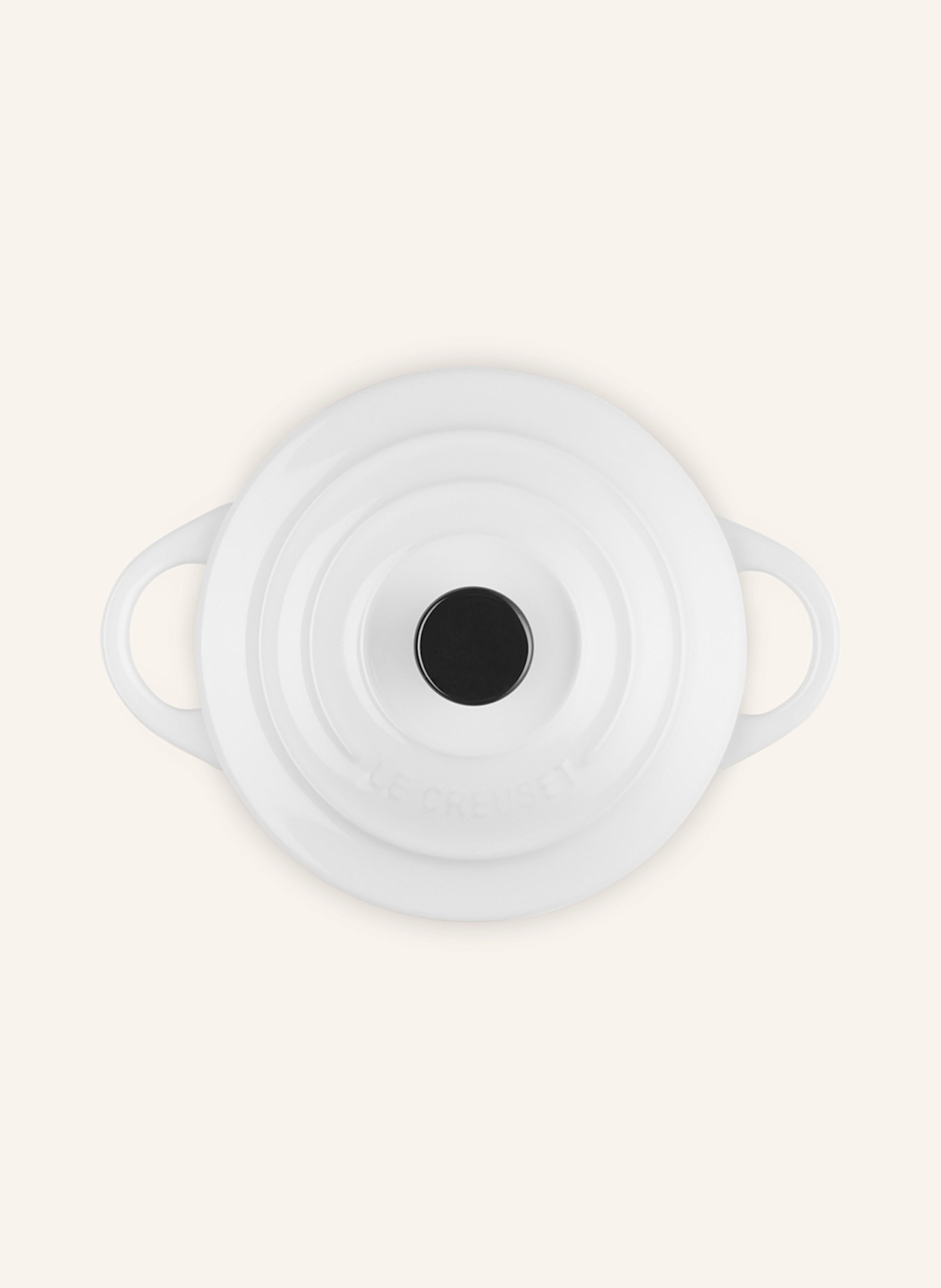 LE CREUSET Mini-cocotte: WHITE
