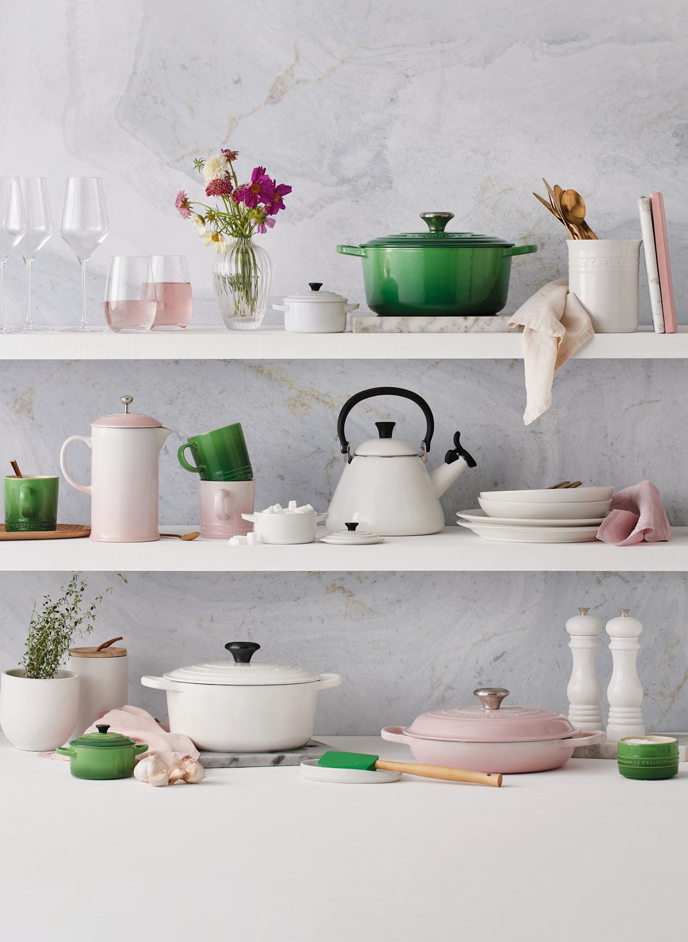 LE CREUSET Mini-cocotte: WHITE