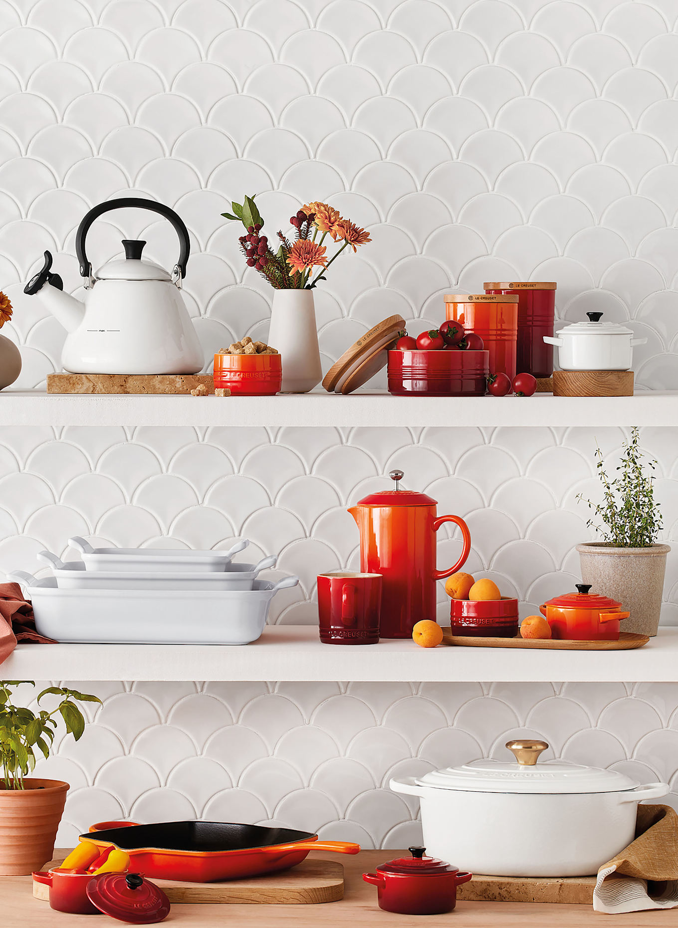 LE CREUSET Auflaufform TRADITION: WHITE