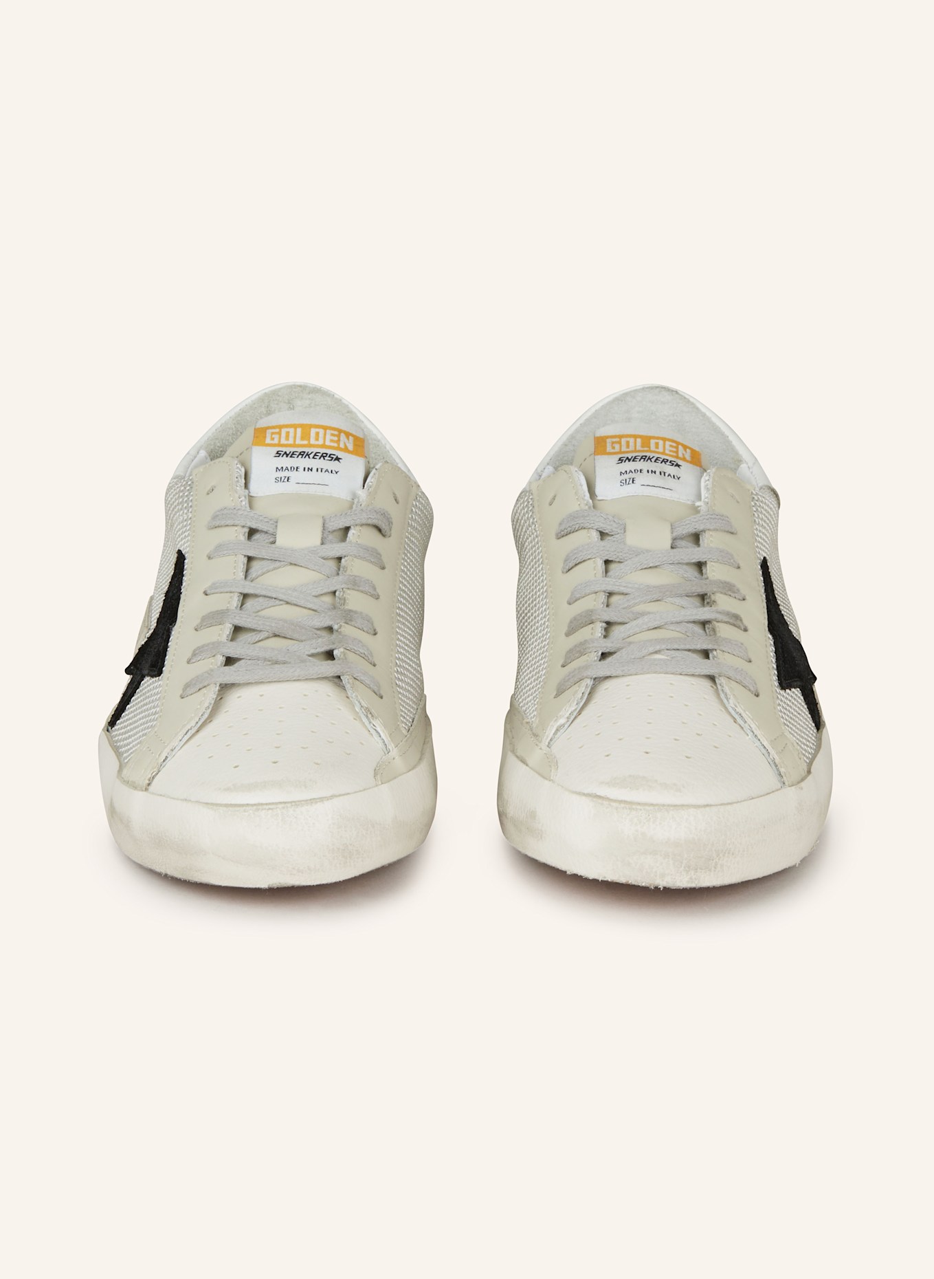 GOLDEN GOOSE Sneaker SUPER-STAR CLASSIC: GRAU/ SCHWARZ