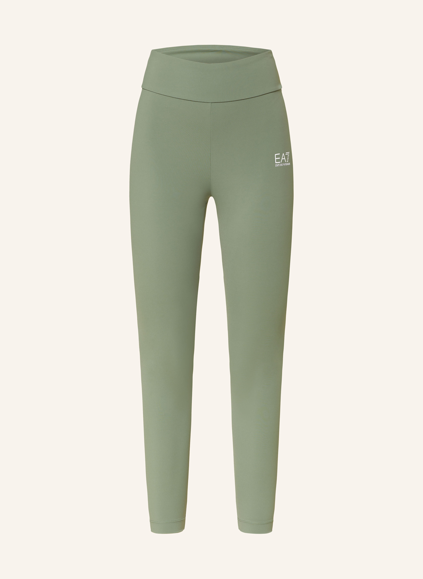 EA7 EMPORIO ARMANI Leggings, Color: GREEN (Image 1)