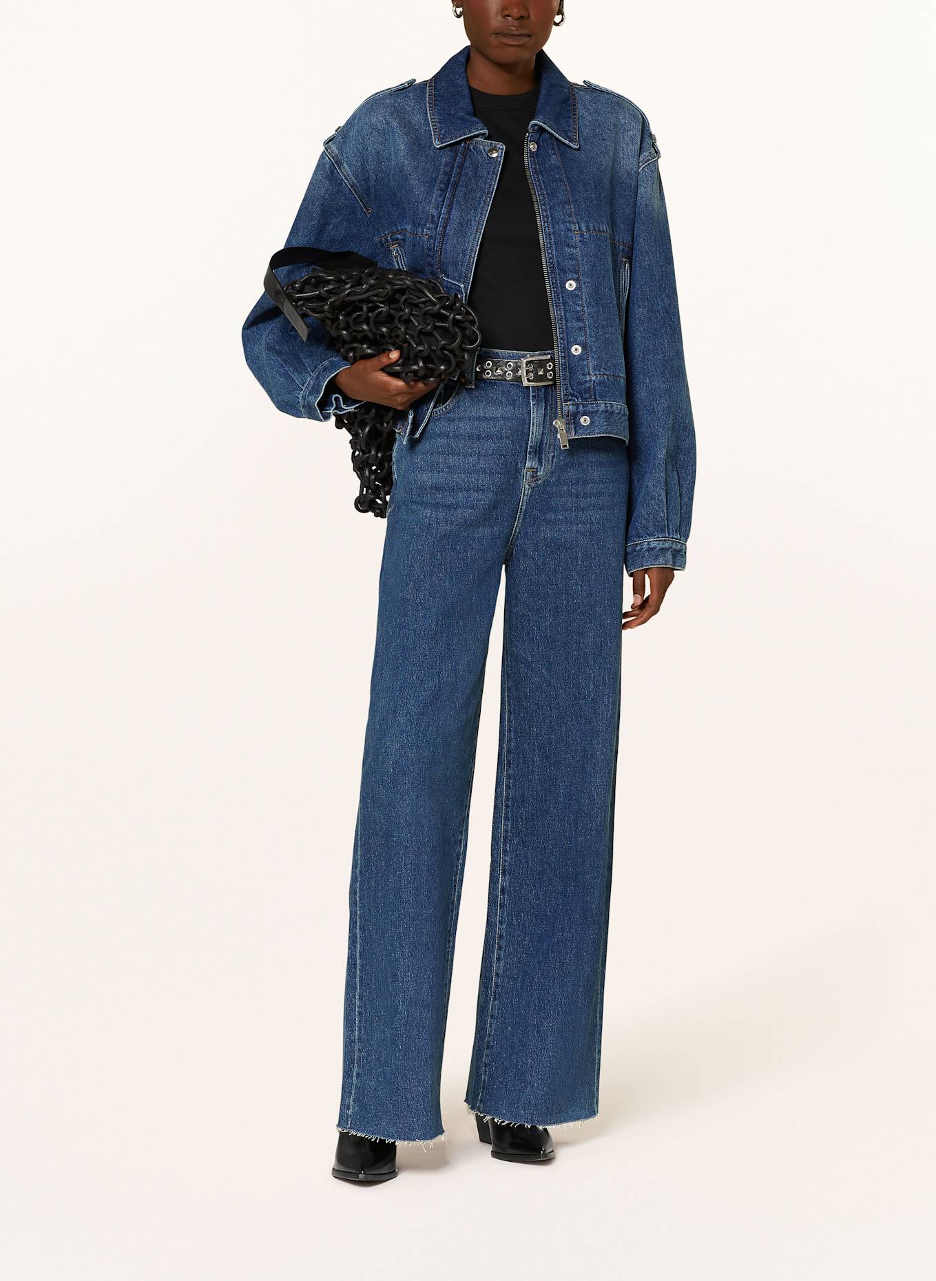 7 for all mankind Jeansy straight SCOUT: DARK BLUE