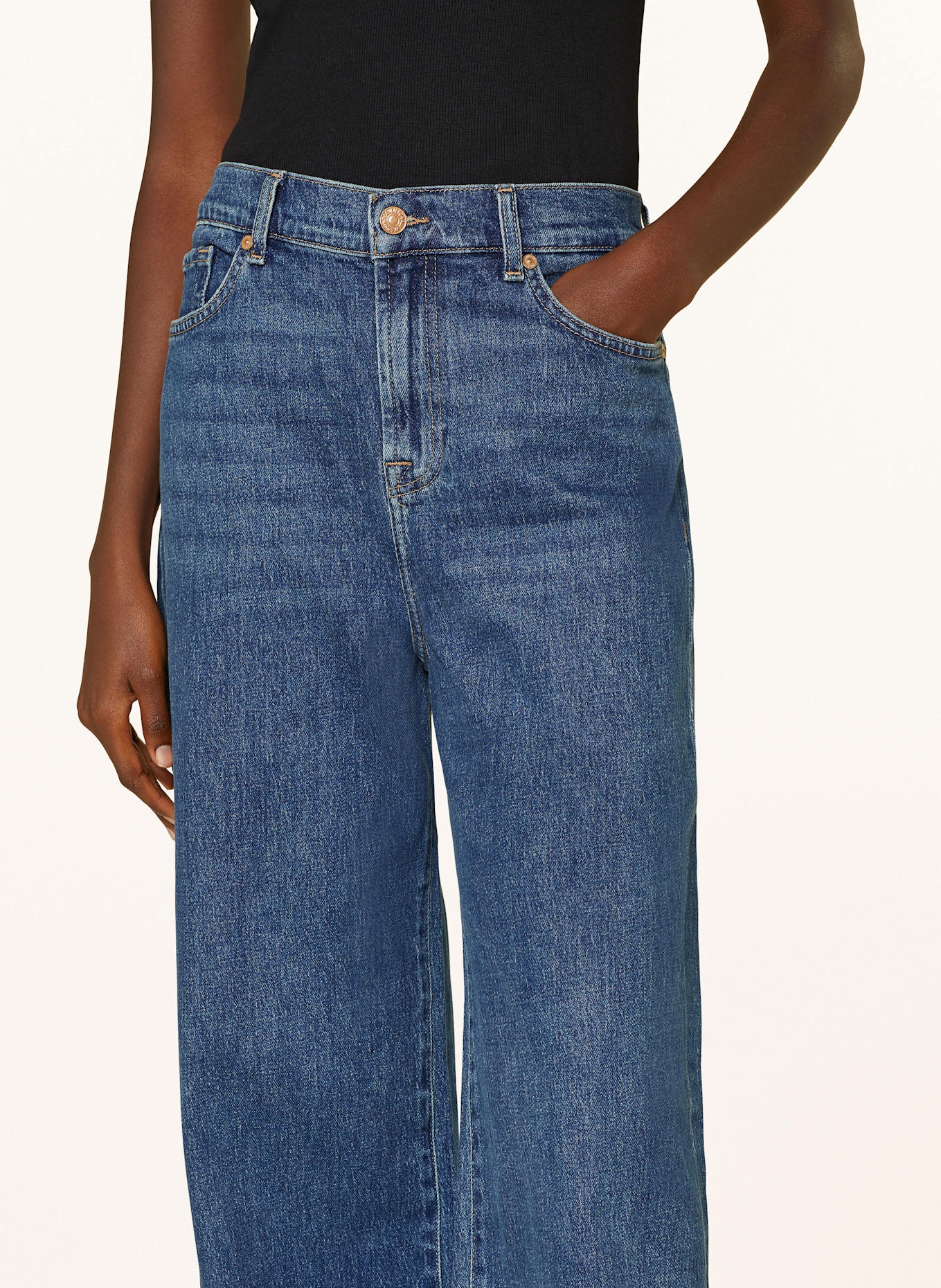 7 for all mankind Jeansy straight SCOUT: DARK BLUE