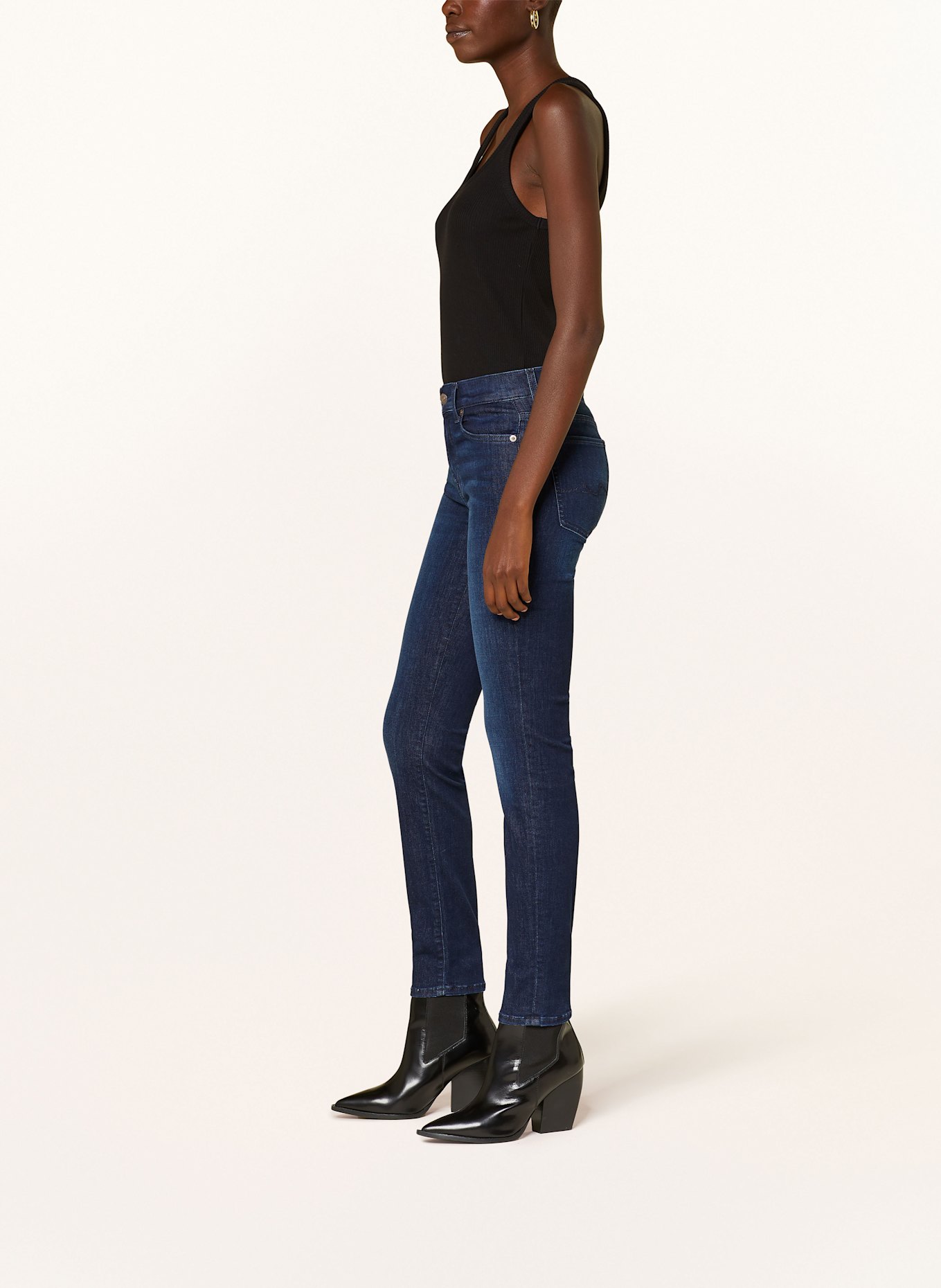 7 for all mankind Skinny jeans ROXANNE, Color: DARK BLUE (Image 4)