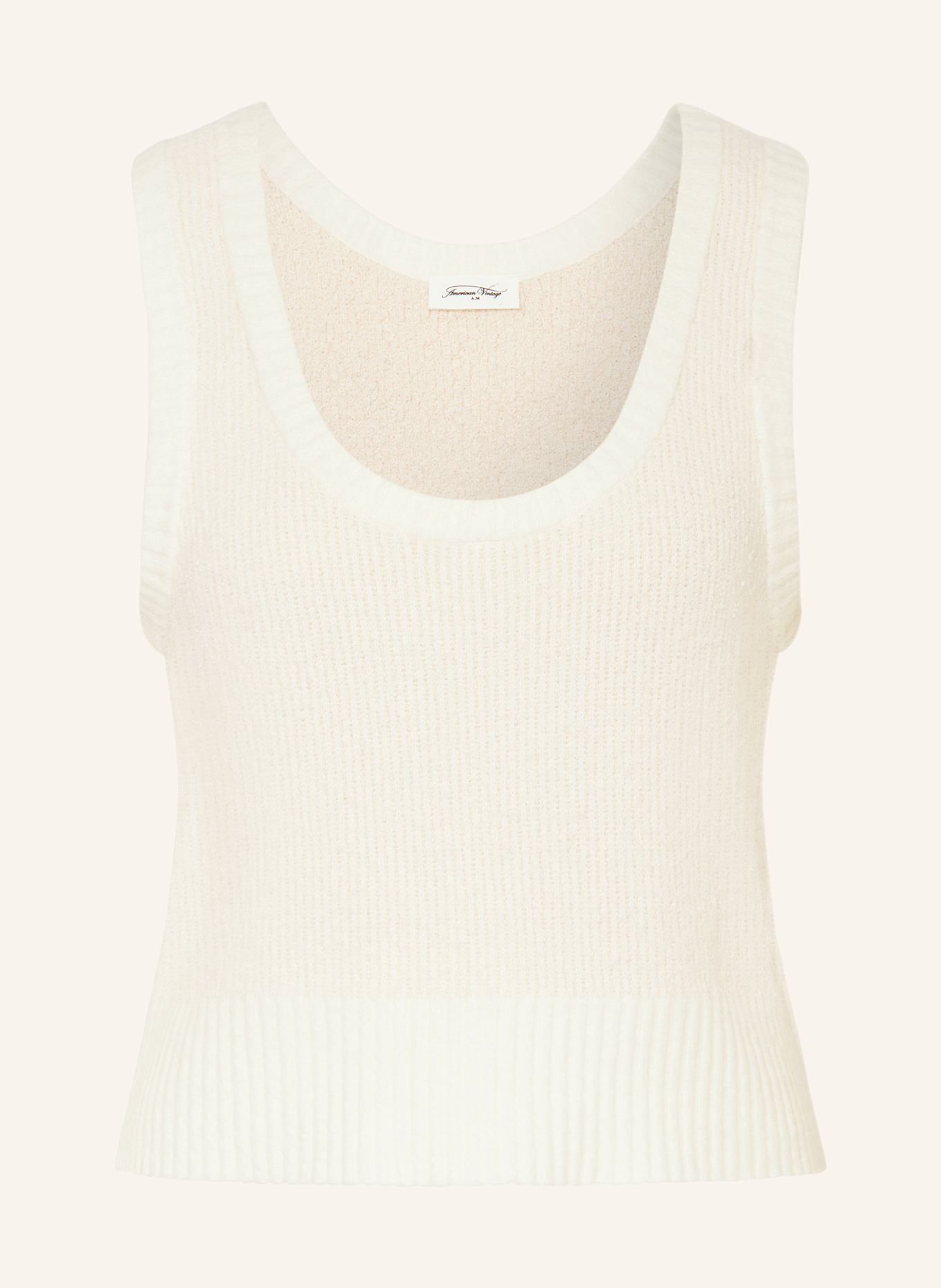 American Vintage Knit top BLIMY, Color: ECRU (Image 1)