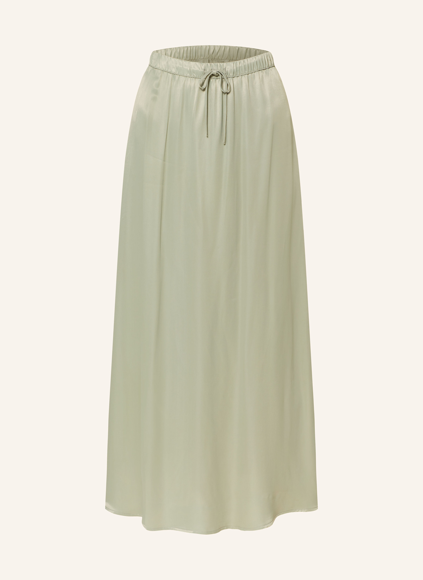 American Vintage Satin skirt UNYL, Color: LIGHT GREEN (Image 1)