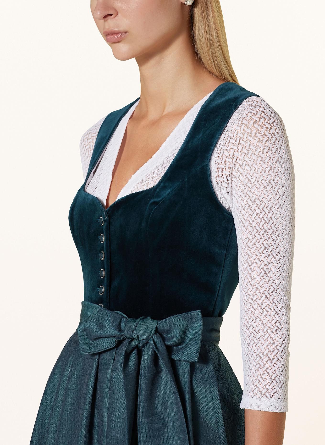 Heimatglück Tracht Dirndl PHILLIPA, Farbe: PETROL (Bild 4)