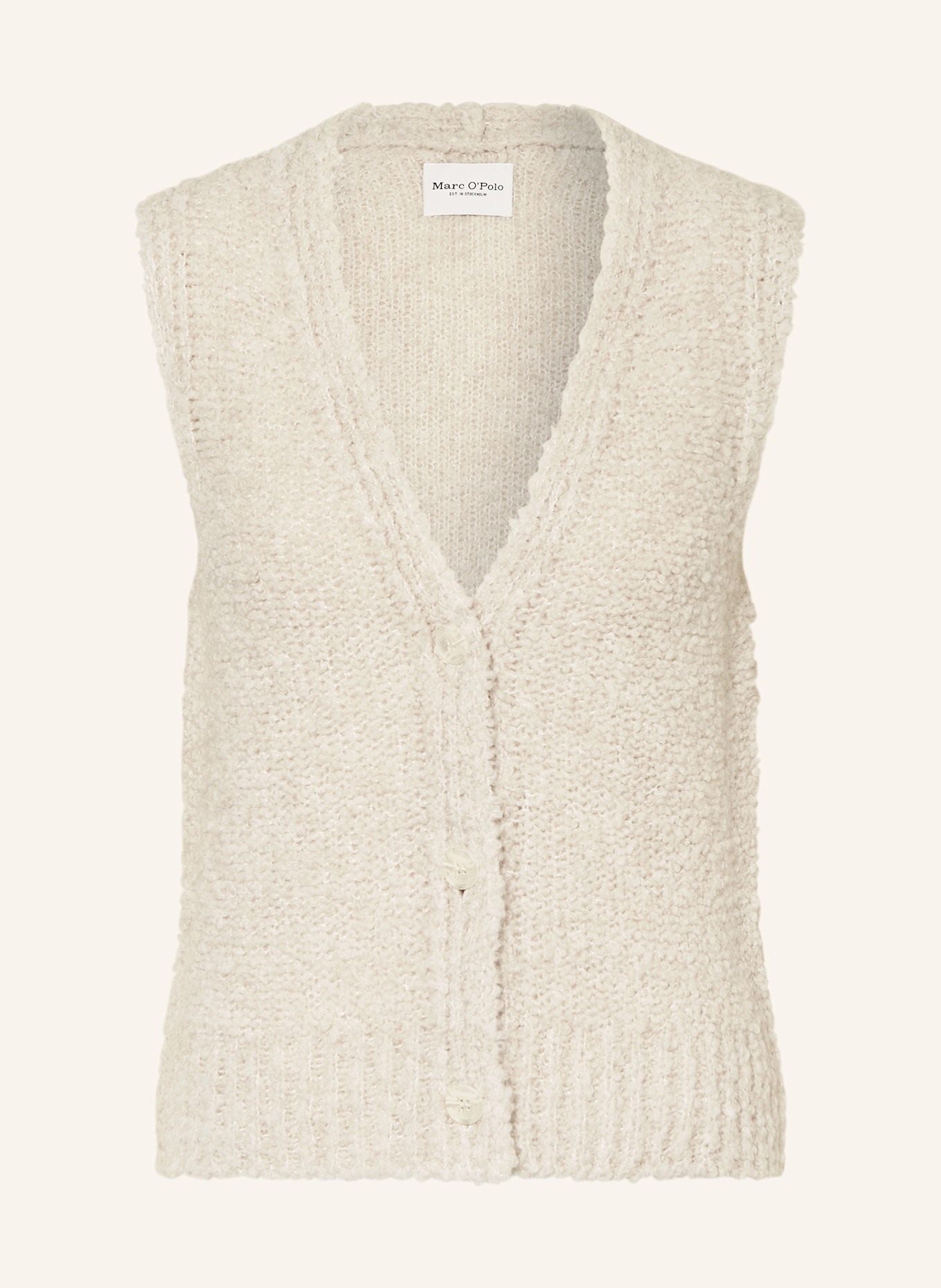 Marc O Polo Knit vest in cream