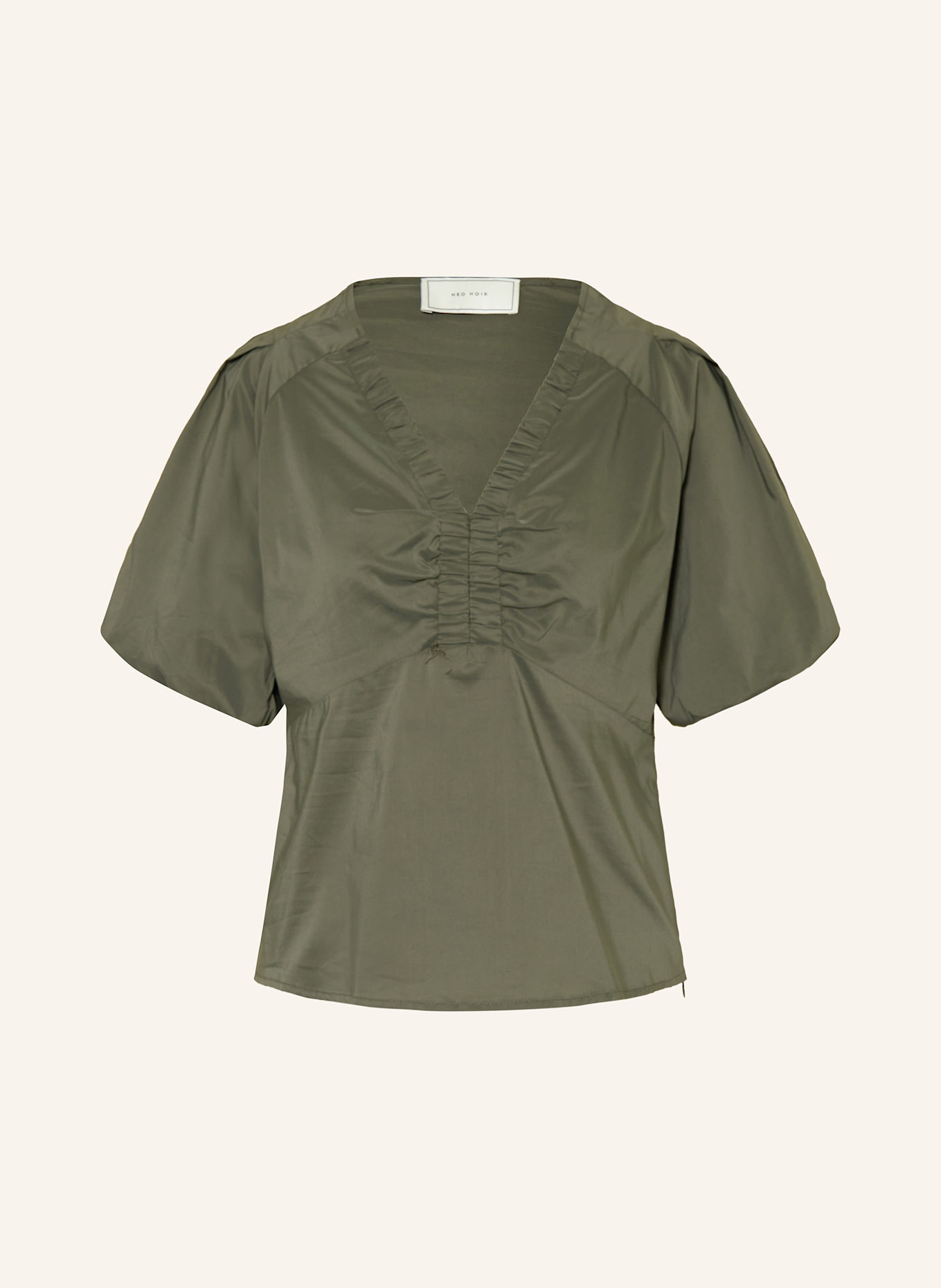 NEO NOIR Blusenshirt IRINA, Farbe: KHAKI (Bild 1)