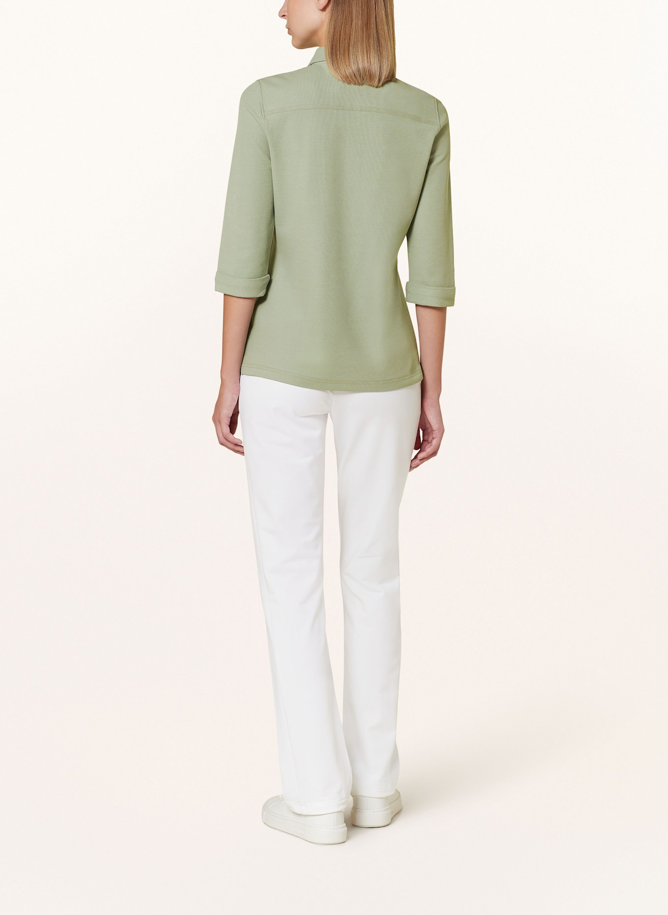JOY sportswear Piqué-Poloshirt GISELE mit 3/4-Arm: HELLGRÜN
