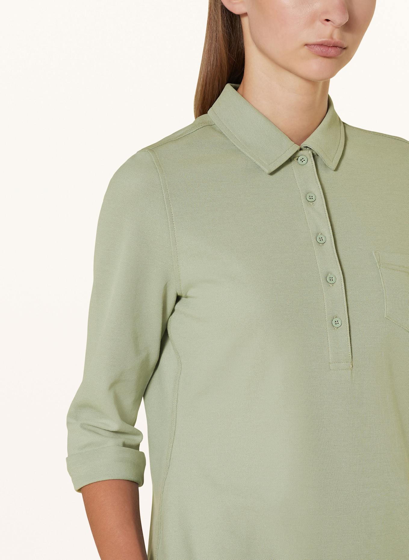JOY sportswear Piqué-Poloshirt GISELE mit 3/4-Arm: HELLGRÜN