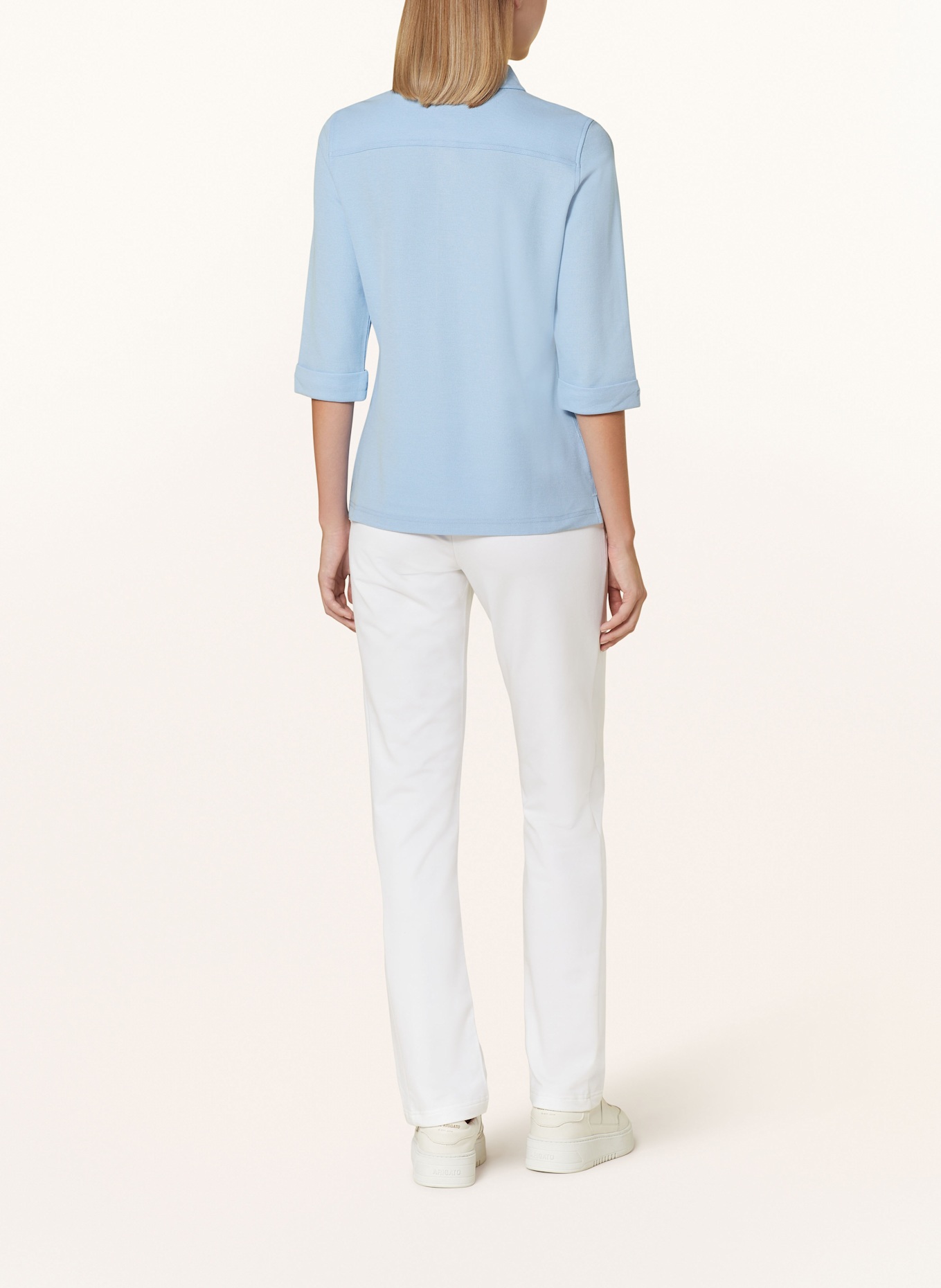 JOY sportswear Piqué-Poloshirt GISELE mit 3/4-Arm: HELLBLAU