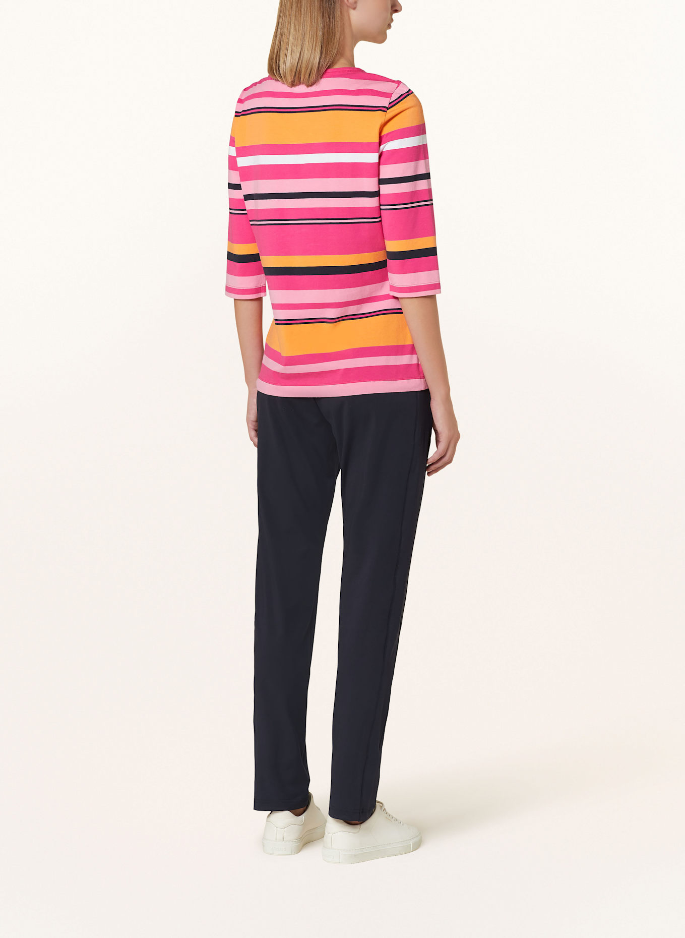 JOY sportswear Shirt SARINA mit 3/4-Arm: PINK / ORANGE / ROSA