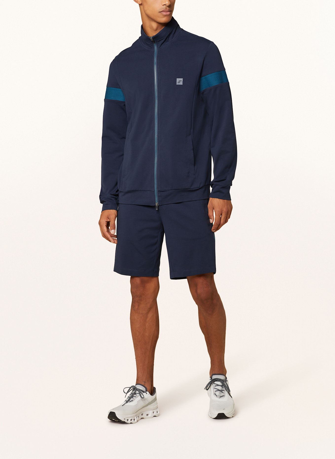 JOY sportswear Sweatshorts JANNIS mit Galonstreifen: DUNKELBLAU