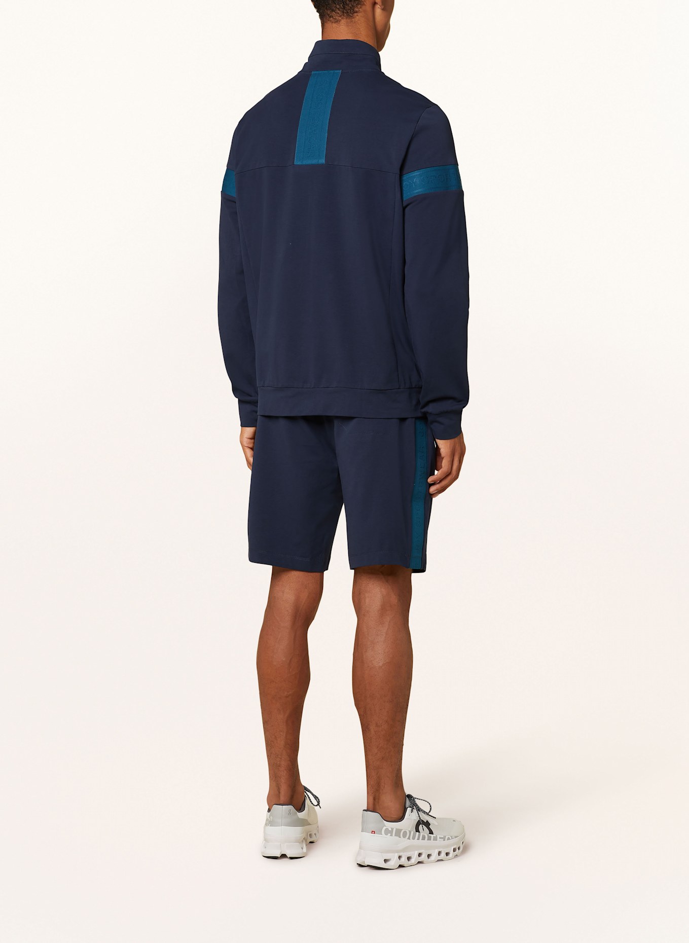 JOY sportswear Sweatshorts JANNIS mit Galonstreifen: DUNKELBLAU