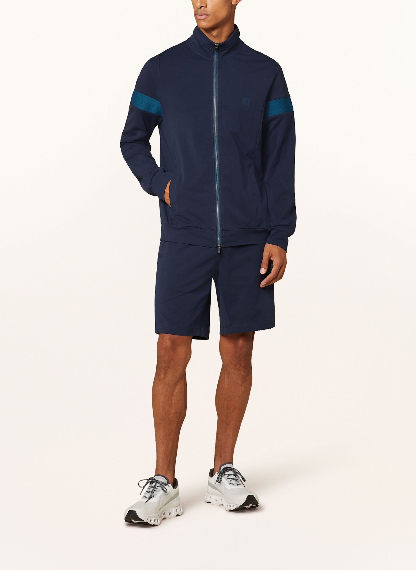 JOY sportswear Mikinová bunda BERND: TMAVĚ MODRÁ