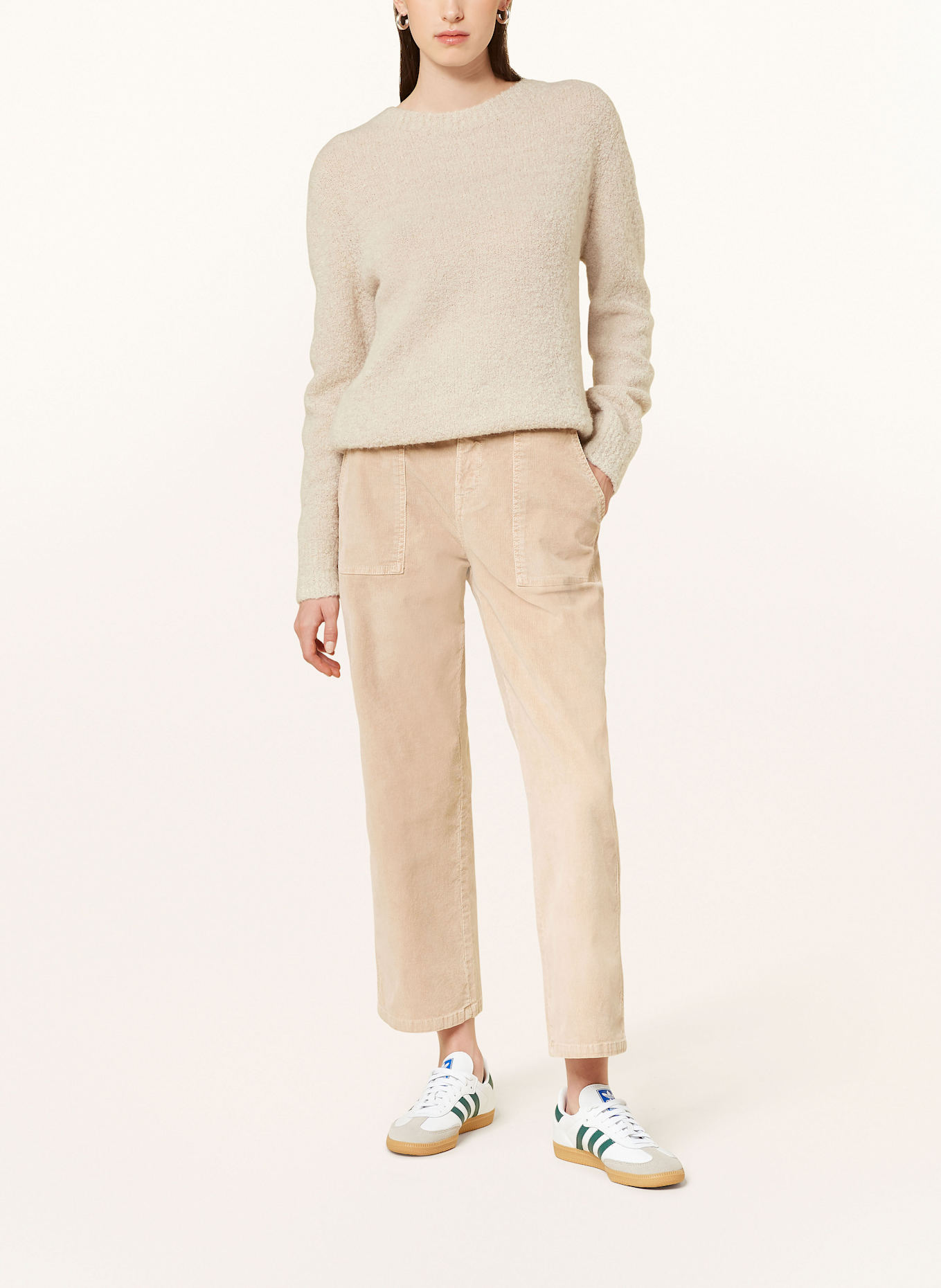 OPUS mOKOTI WORK 7/8 trousers in corduroy, Color: LIGHT BROWN (Image 2)