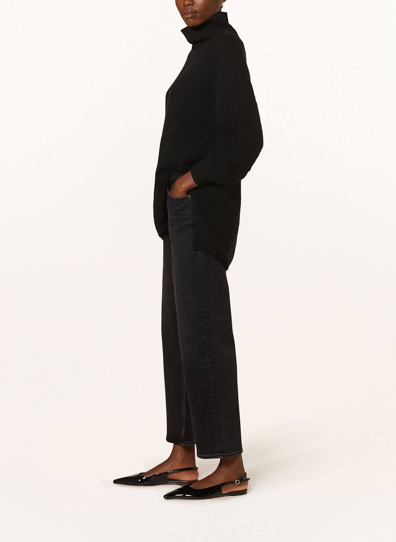 AGOLDE Flared jeans REN, Color: hsh hush (washed saturated black) (Image 4)