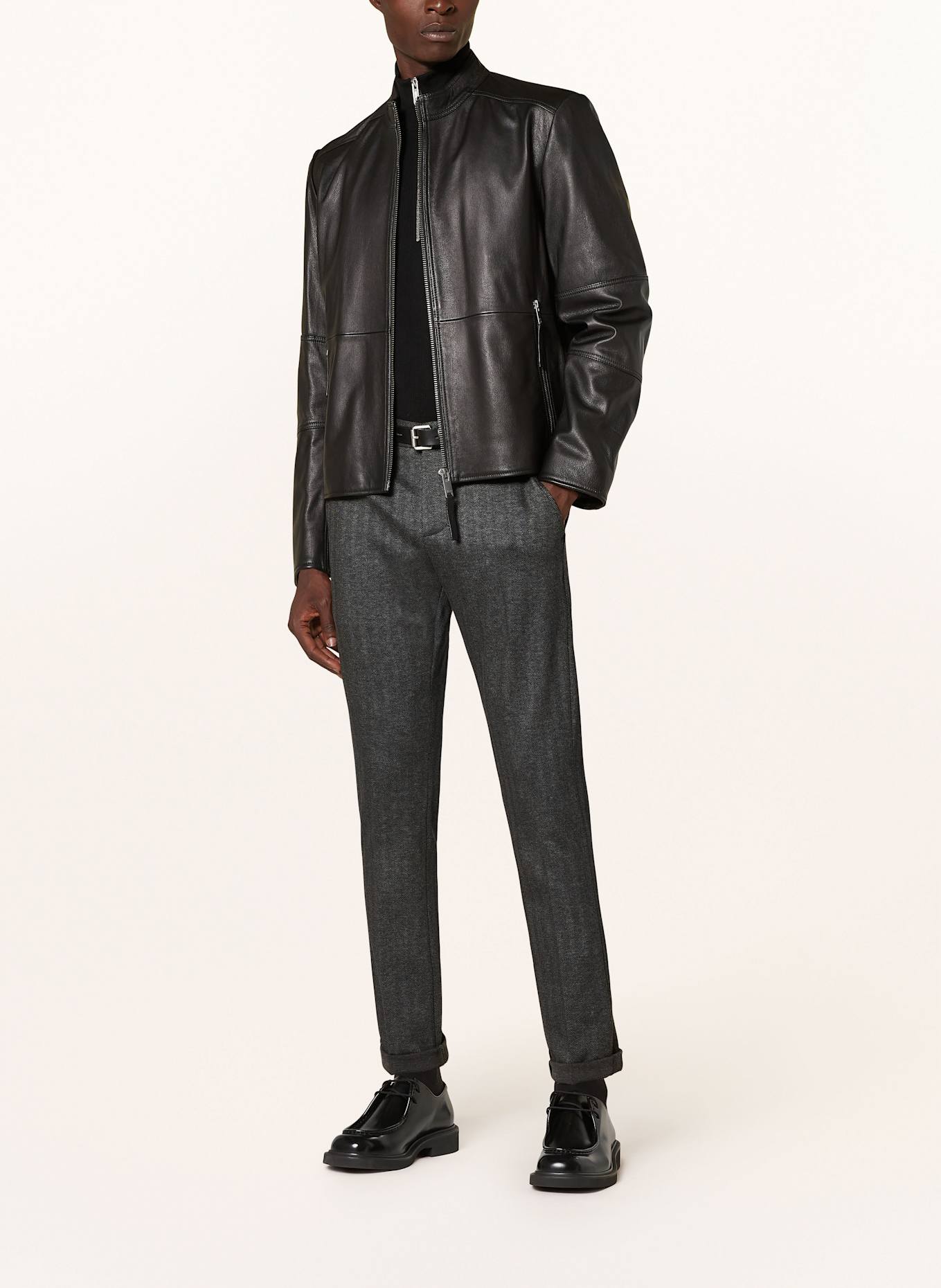 Dondup Chinos slim fit: BLACK / DARK GRAY