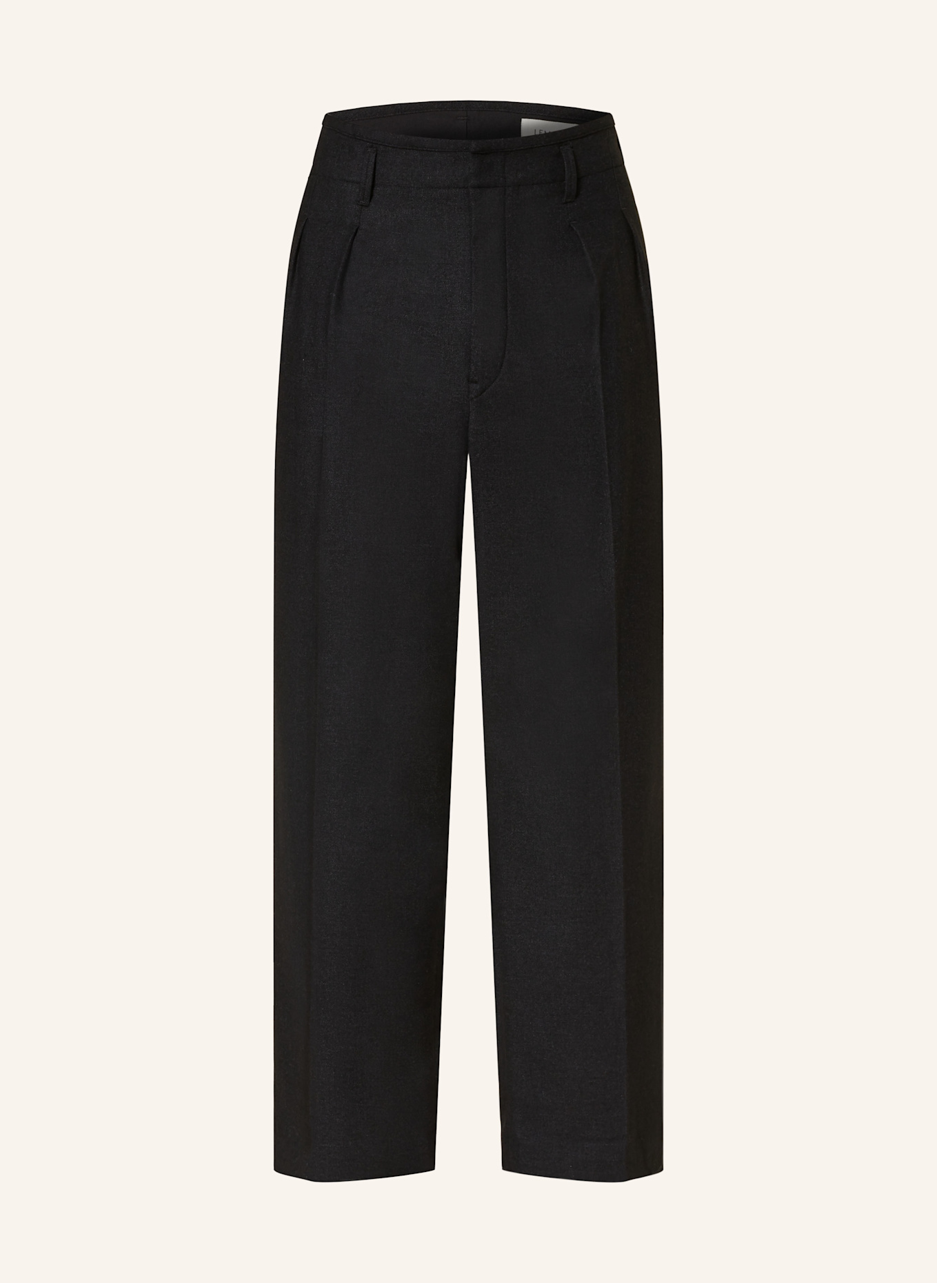 LEMAIRE Regular fit trousers with cashmere, Color: DARK GRAY (Image 1)