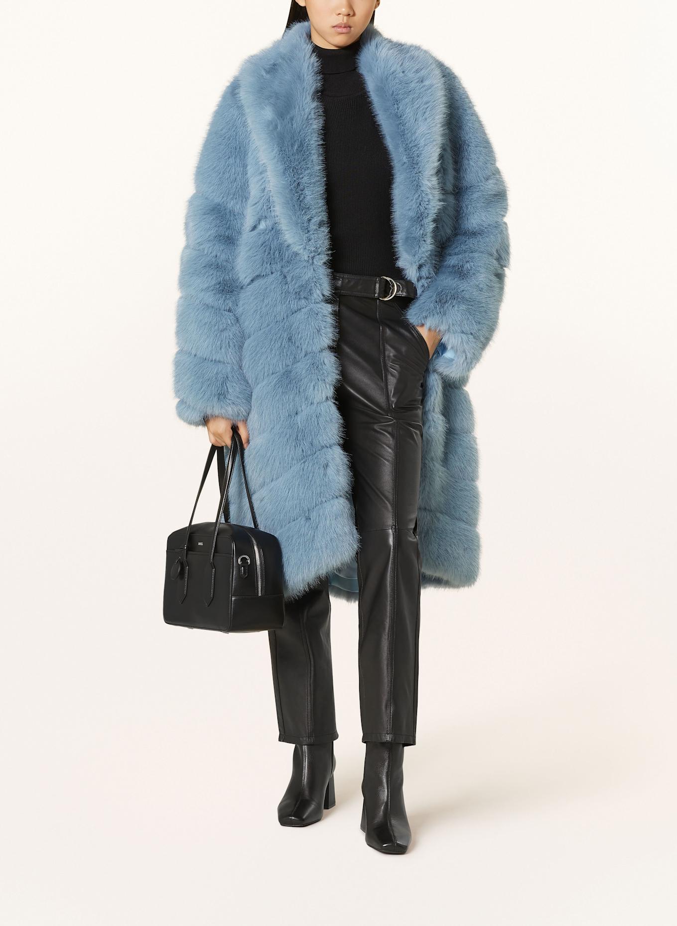 OW Collection COPENHAGEN faux fur coat