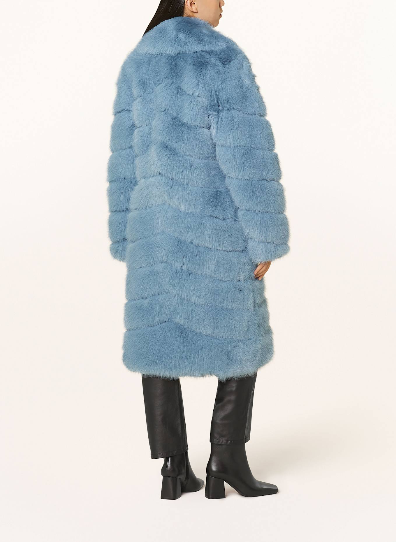 OW Collection COPENHAGEN faux fur coat