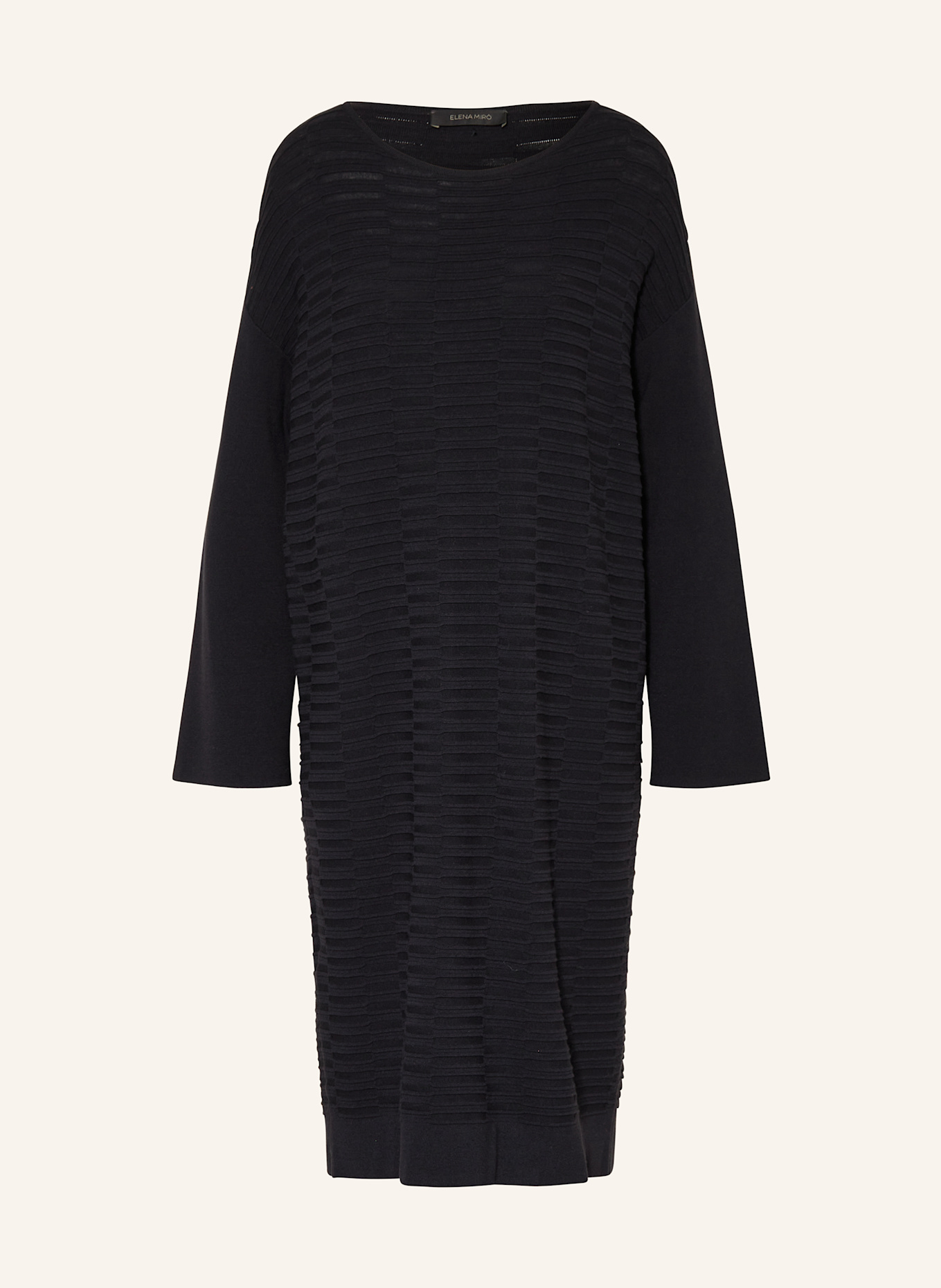 ELENA MIRO Strickkleid: DUNKELBLAU