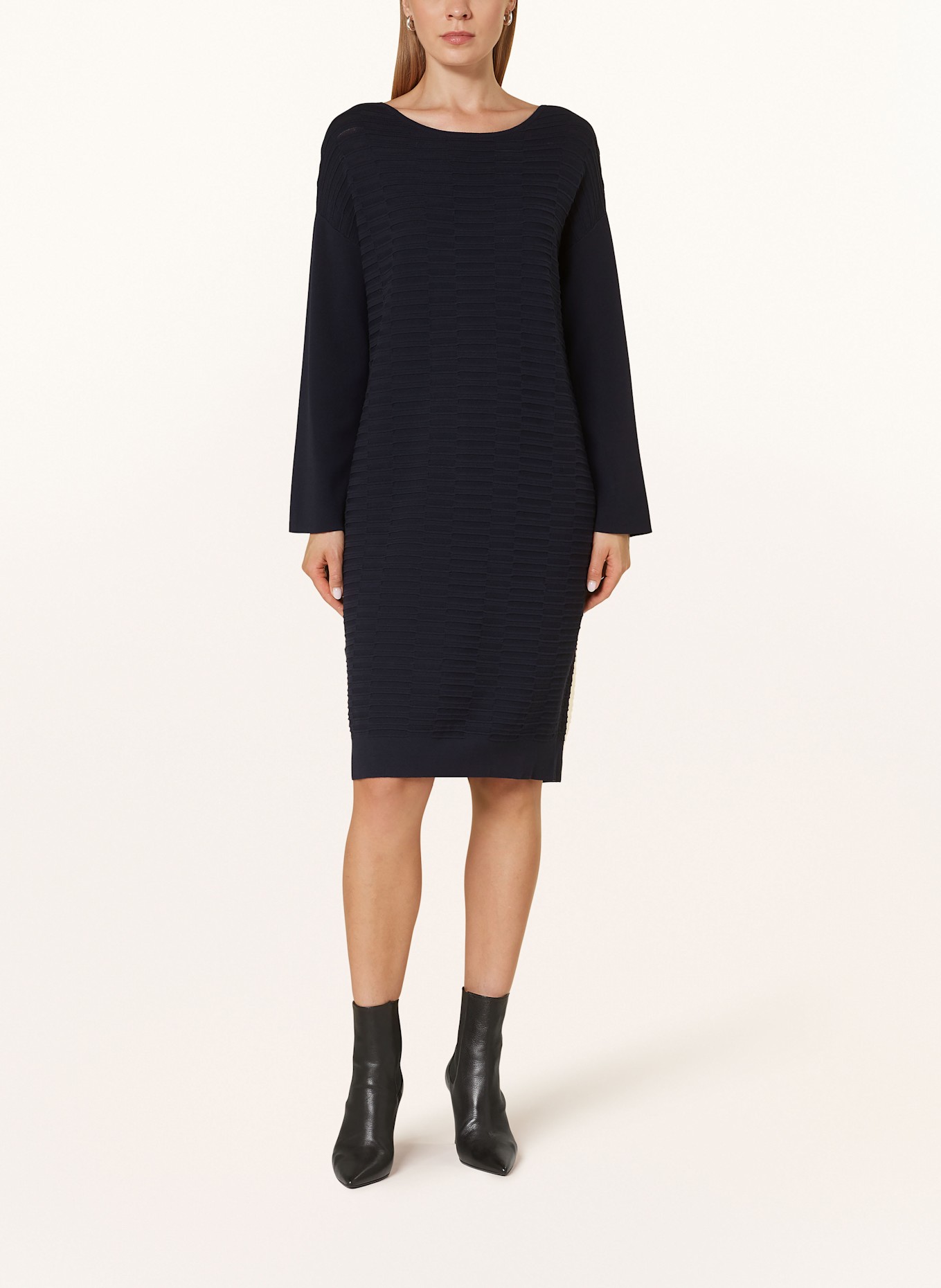 ELENA MIRO Strickkleid: DUNKELBLAU