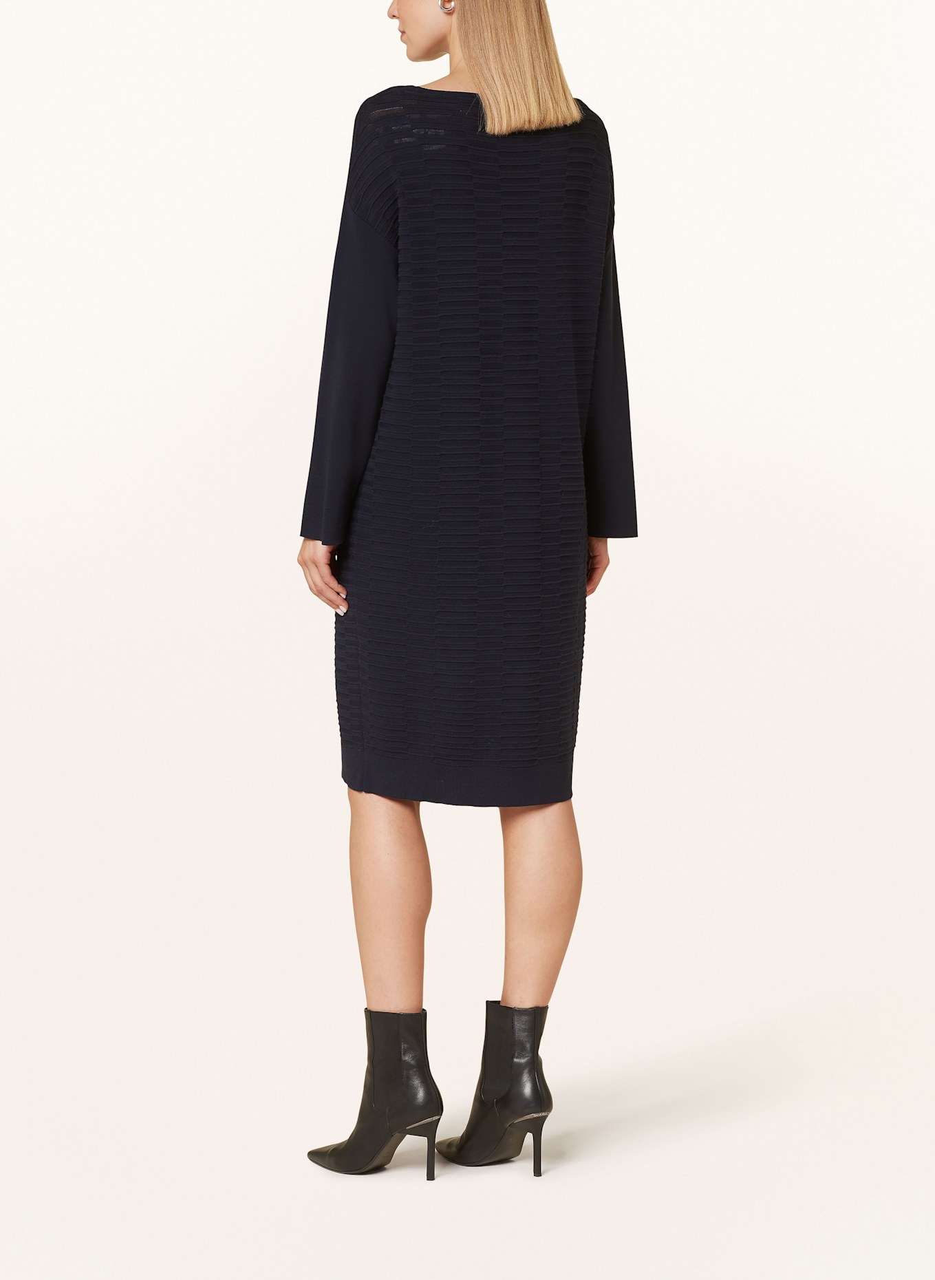 ELENA MIRO Strickkleid: DUNKELBLAU