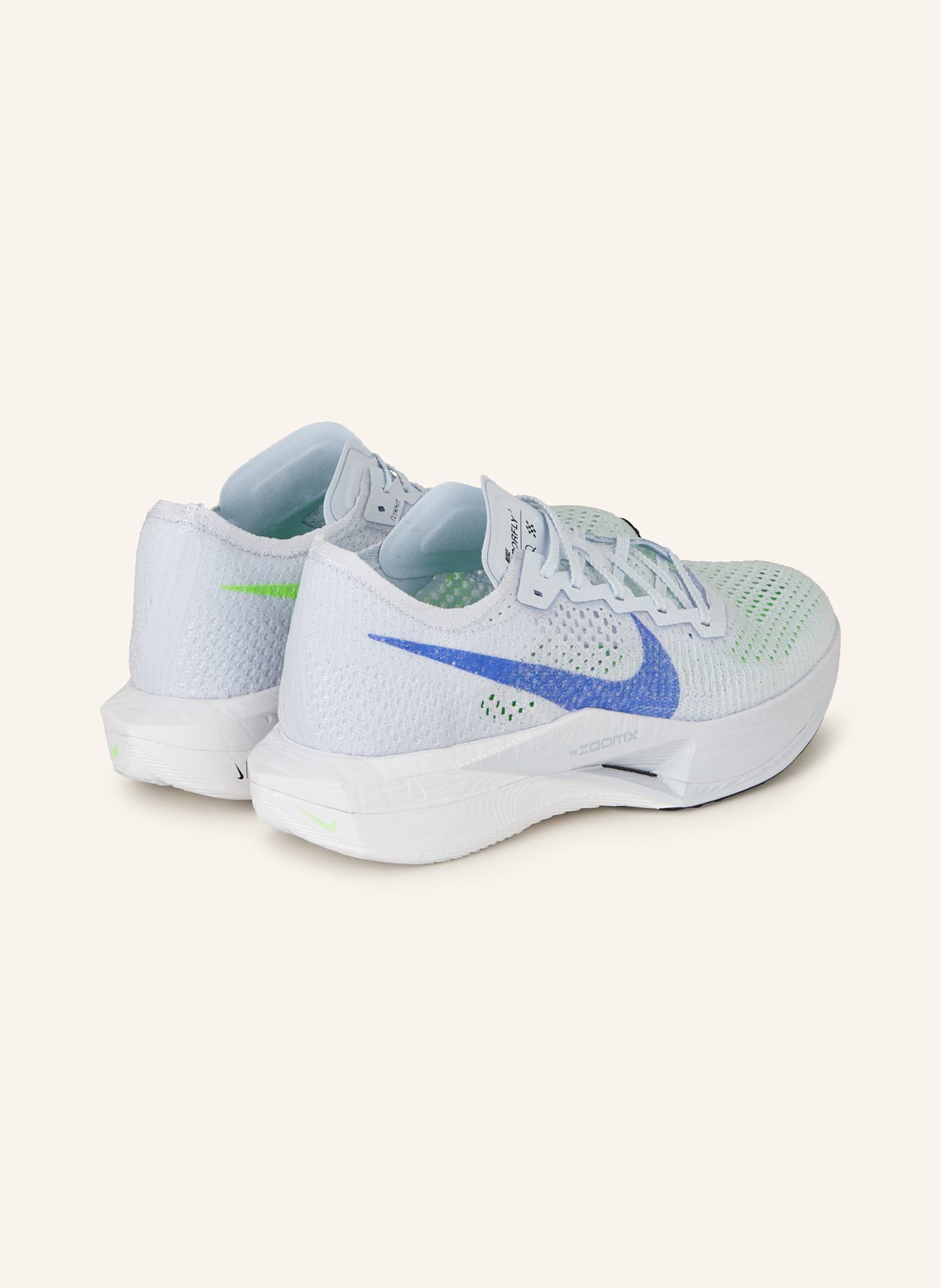 Nike Laufschuhe VAPORFLY 3, Farbe: WEISS/ HELLLILA (Bild 2)