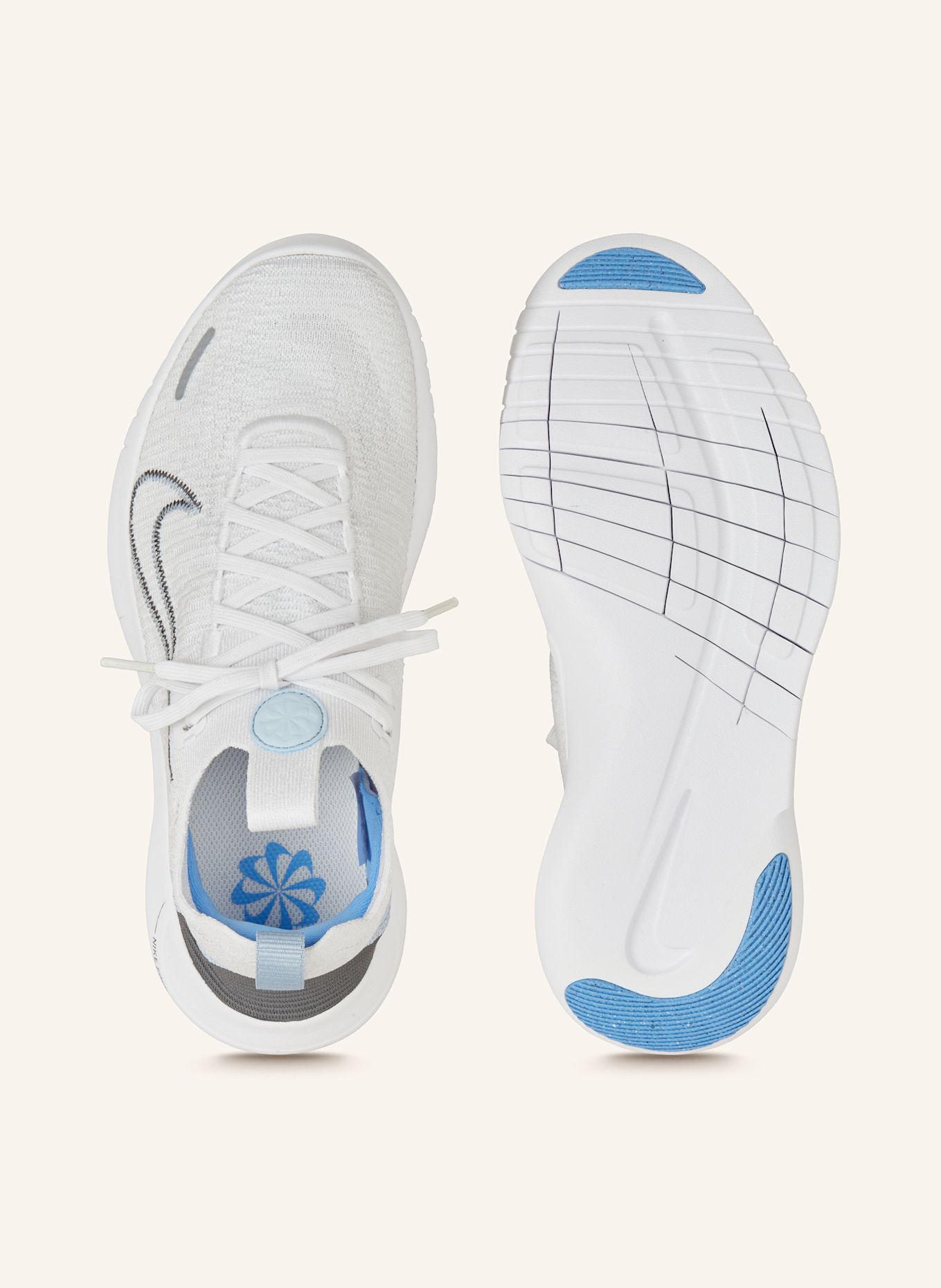 Nike Fitnessschuhe FREE RN FK NEXT NATURE, Farbe: WEISS/ HELLBLAU (Bild 5)