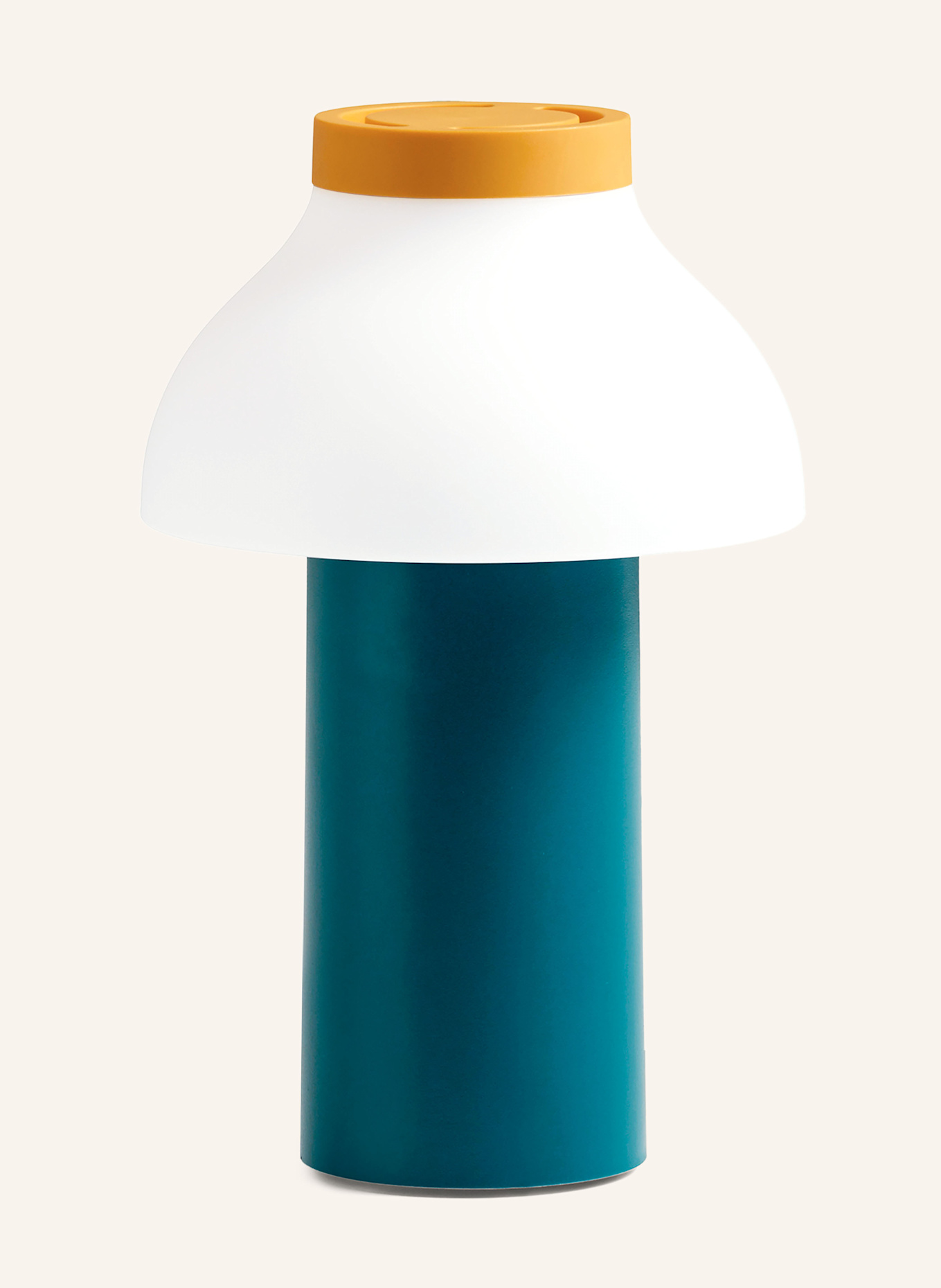 HAY Tischleuchte PC PORTABLE: PETROL / WEISS