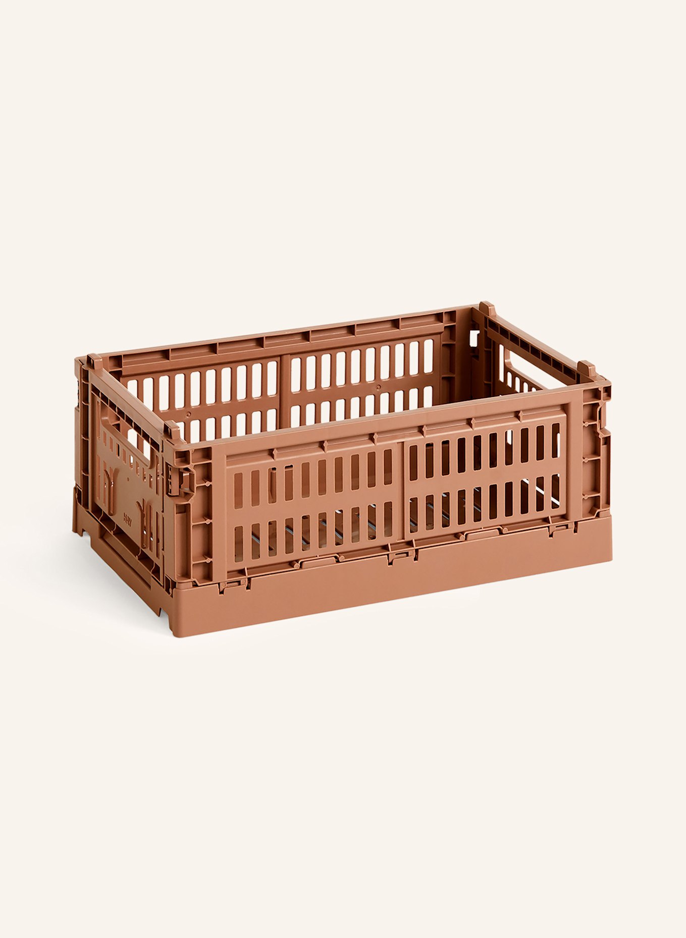HAY Hinged box COLOUR CRATE SMALL: BROWN