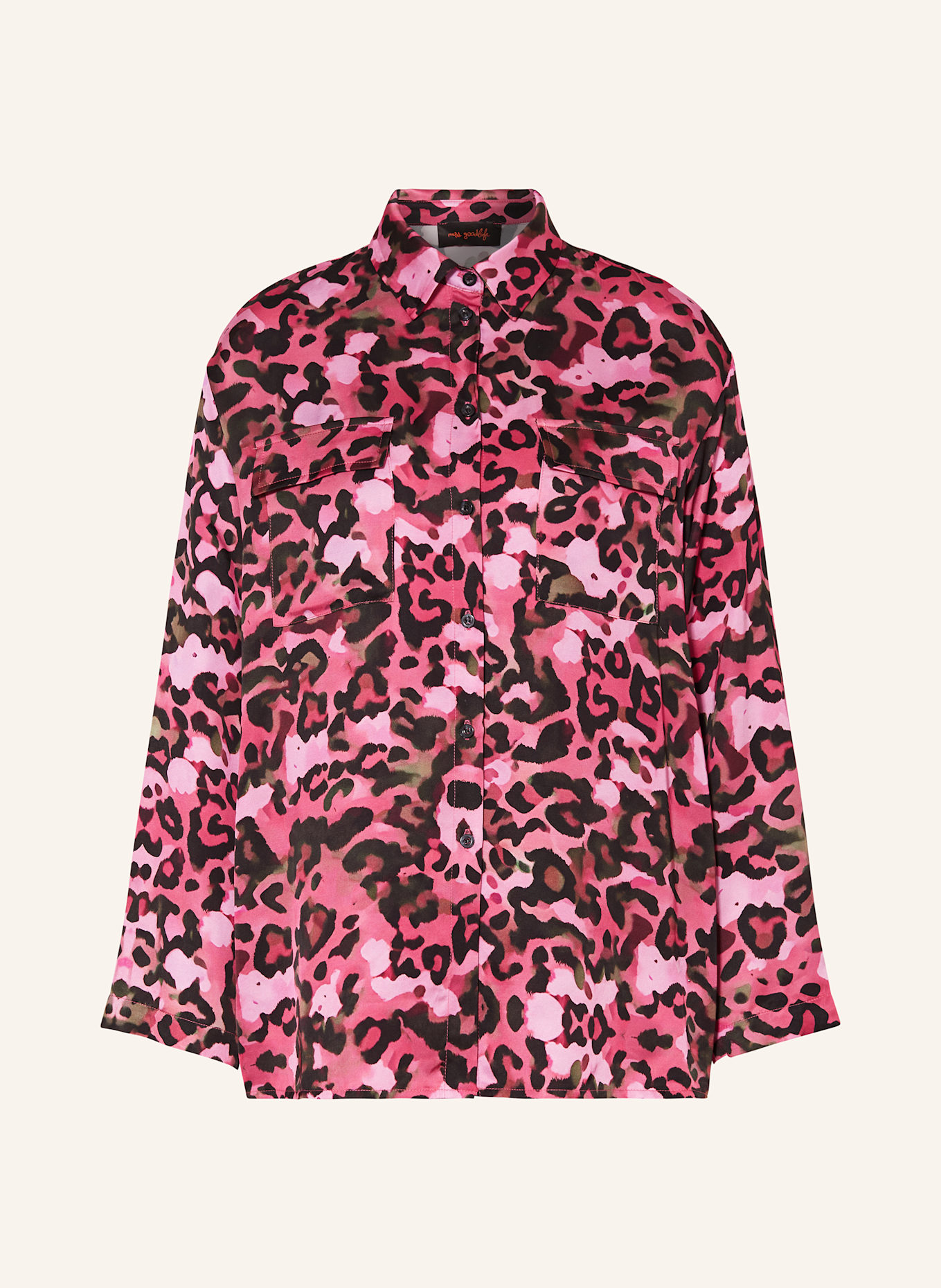 miss goodlife Shirt blouse, Color: PINK/ BLACK/ PINK (Image 1)