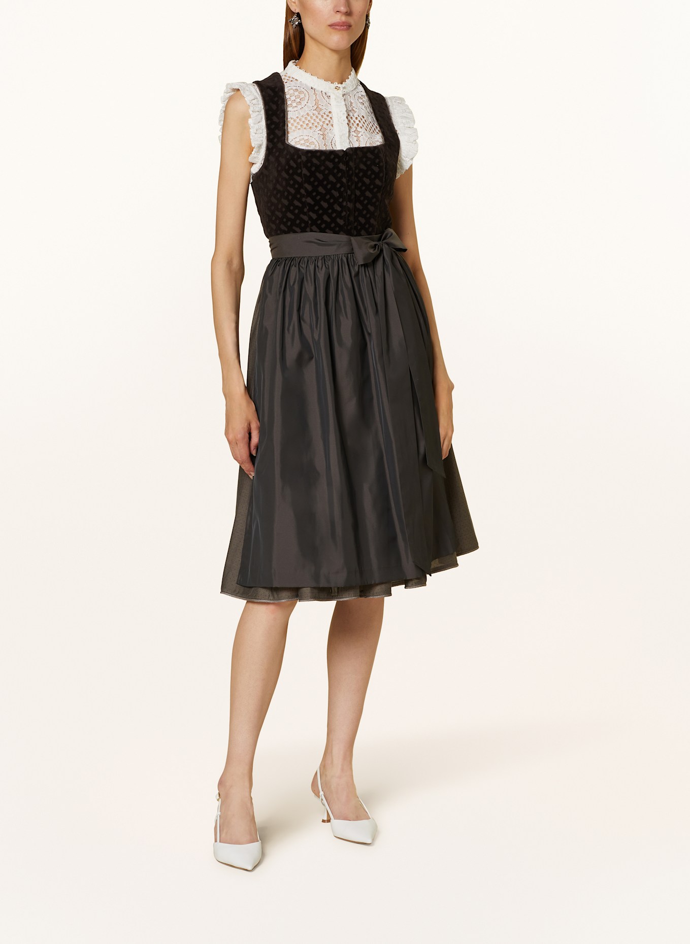 BOSS Dirndlbluse EMMA: ECRU