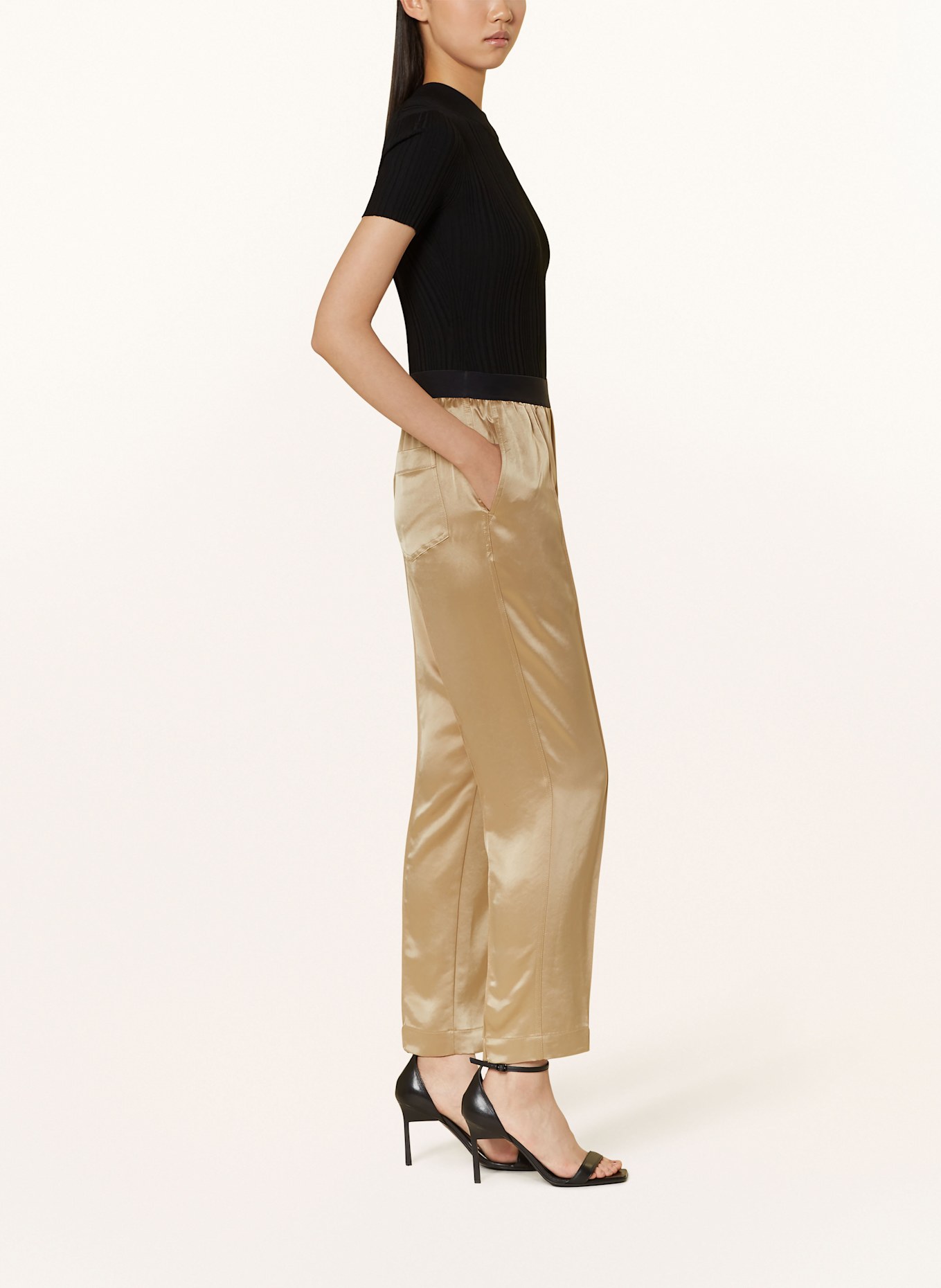 Satinhose gold clearance