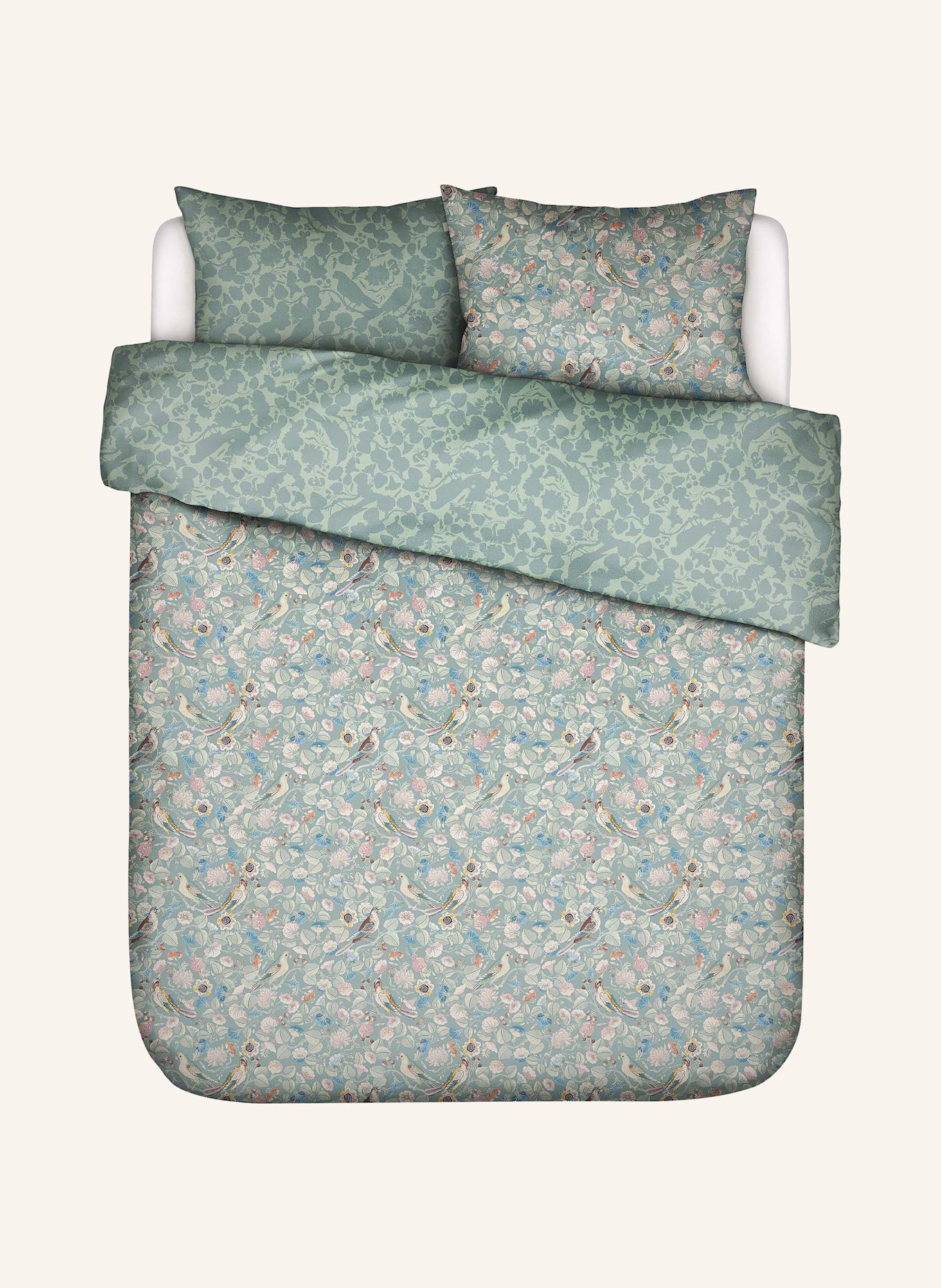 ESSENZA Pościel ALESTE dwustronna: JASNOZIELONY