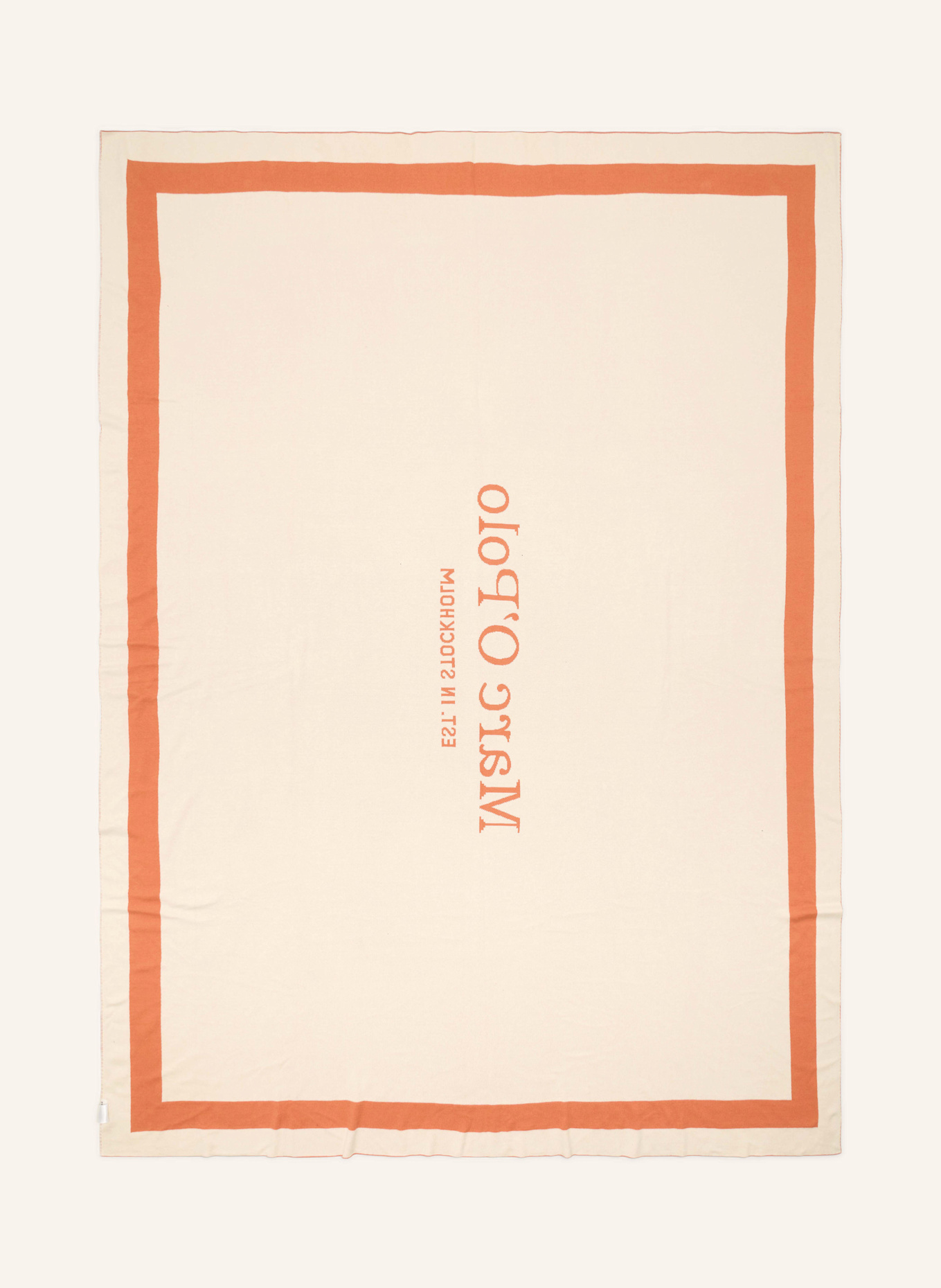 Marc O'Polo Plaid STATEMENT: ORANGE / CREME