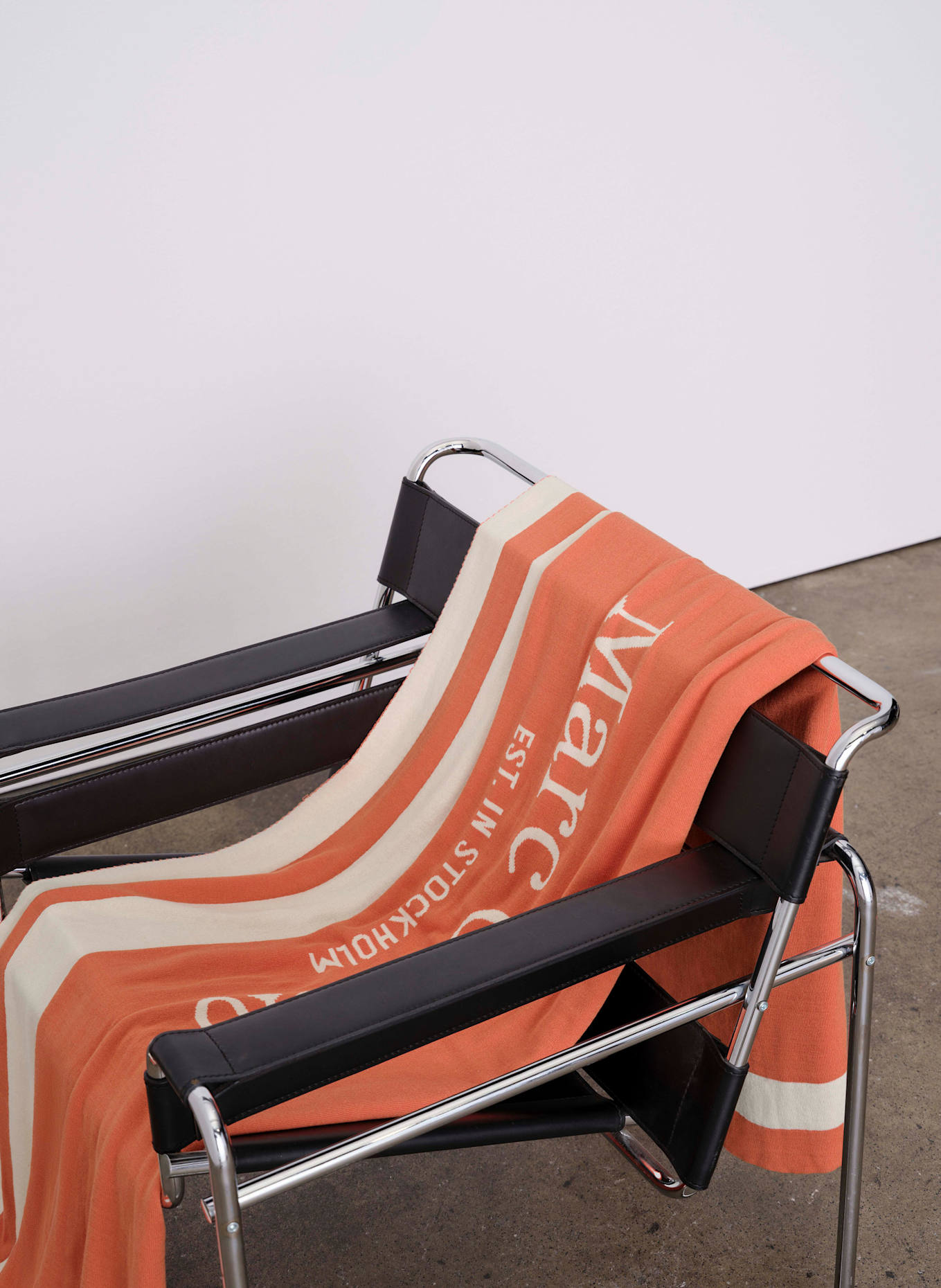 Marc O'Polo Plaid STATEMENT: ORANGE / CREME