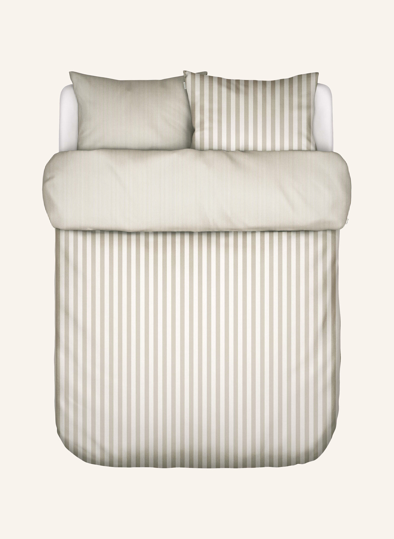 Marc O'Polo Bettwäsche zum Wenden: WEISS/ BEIGE