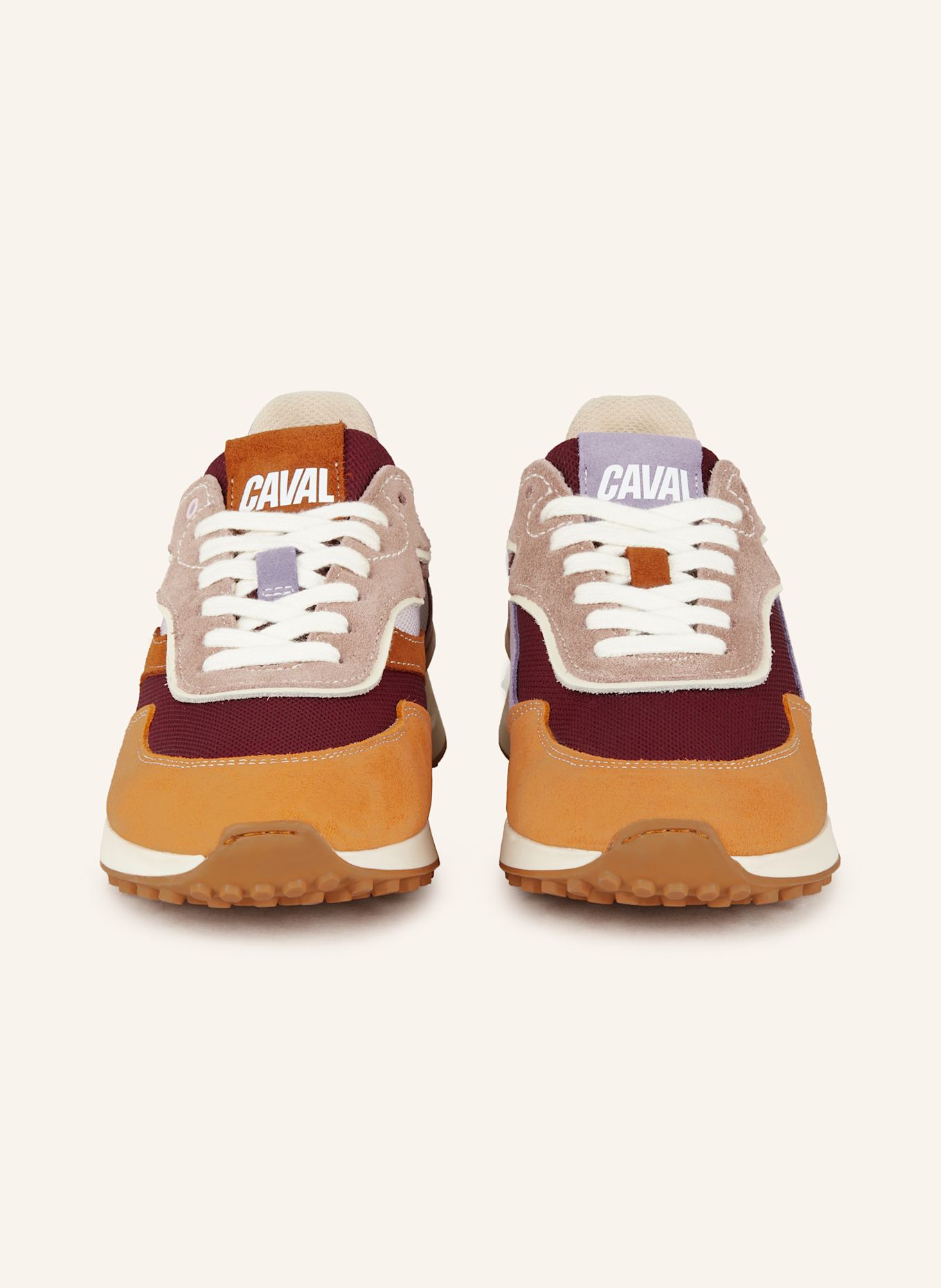 CAVAL Sneakers WAVE, Color: DARK ORANGE/ ROSE/ LIGHT PURPLE (Image 3)