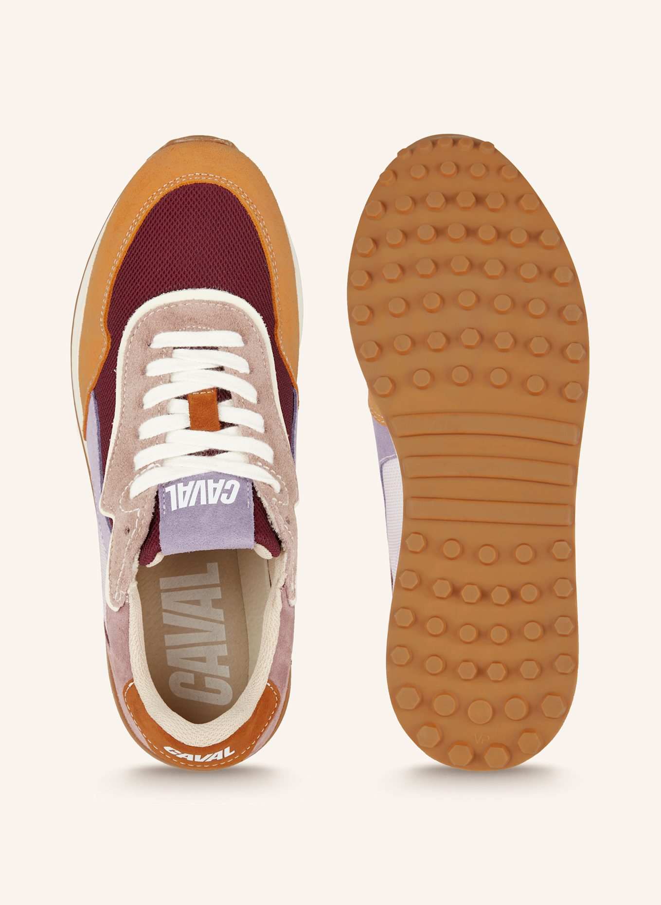 CAVAL Sneakers WAVE, Color: DARK ORANGE/ ROSE/ LIGHT PURPLE (Image 6)