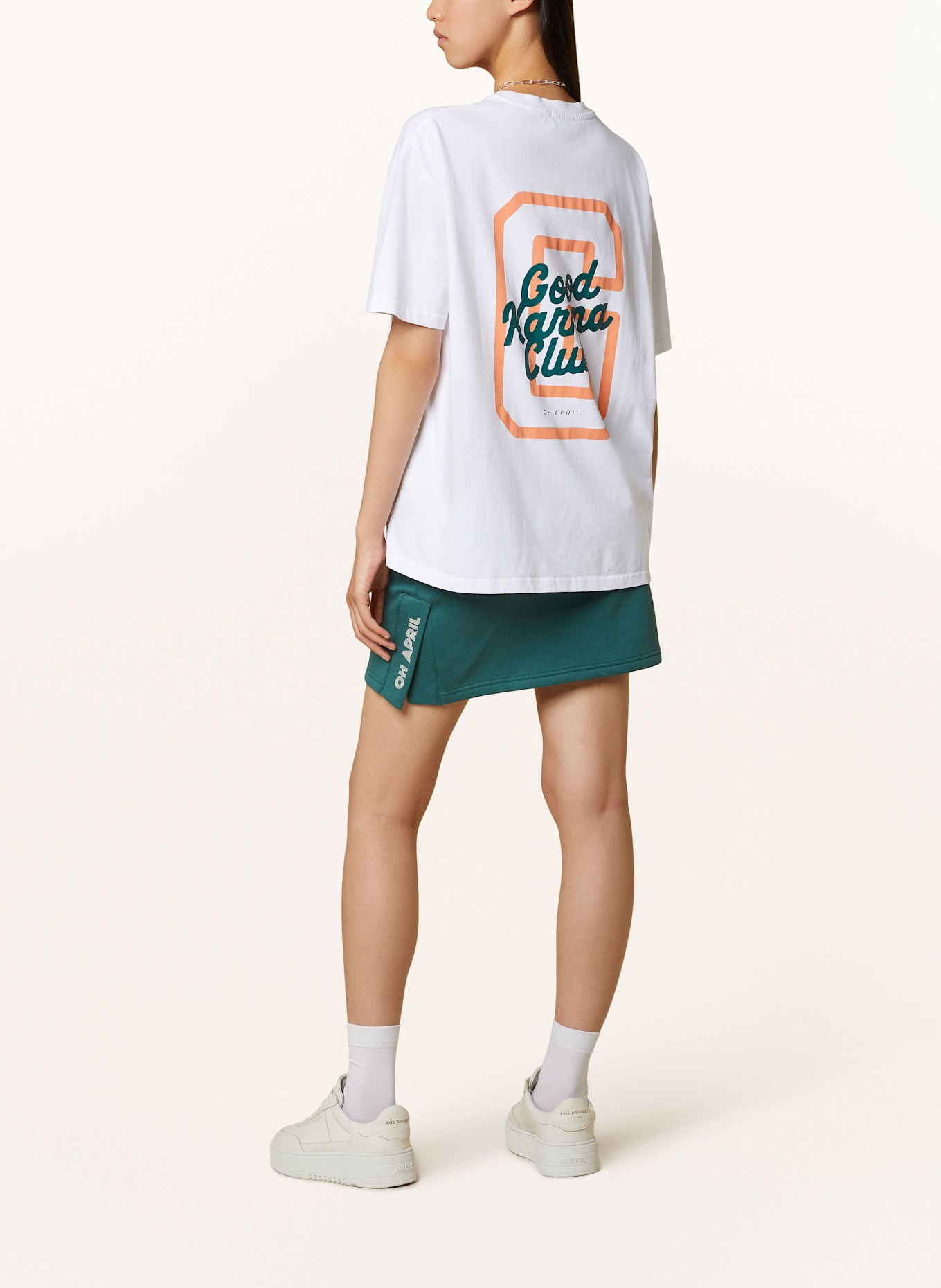 OH APRIL Oversized shirt ARIH, Color: BLACK/ ORANGE/ DARK GREEN (Image 2)