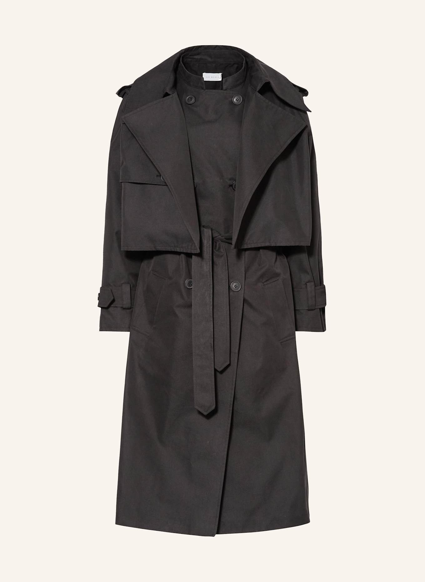 OH APRIL Set AUBREY: Vest and cropped jacket: BLACK