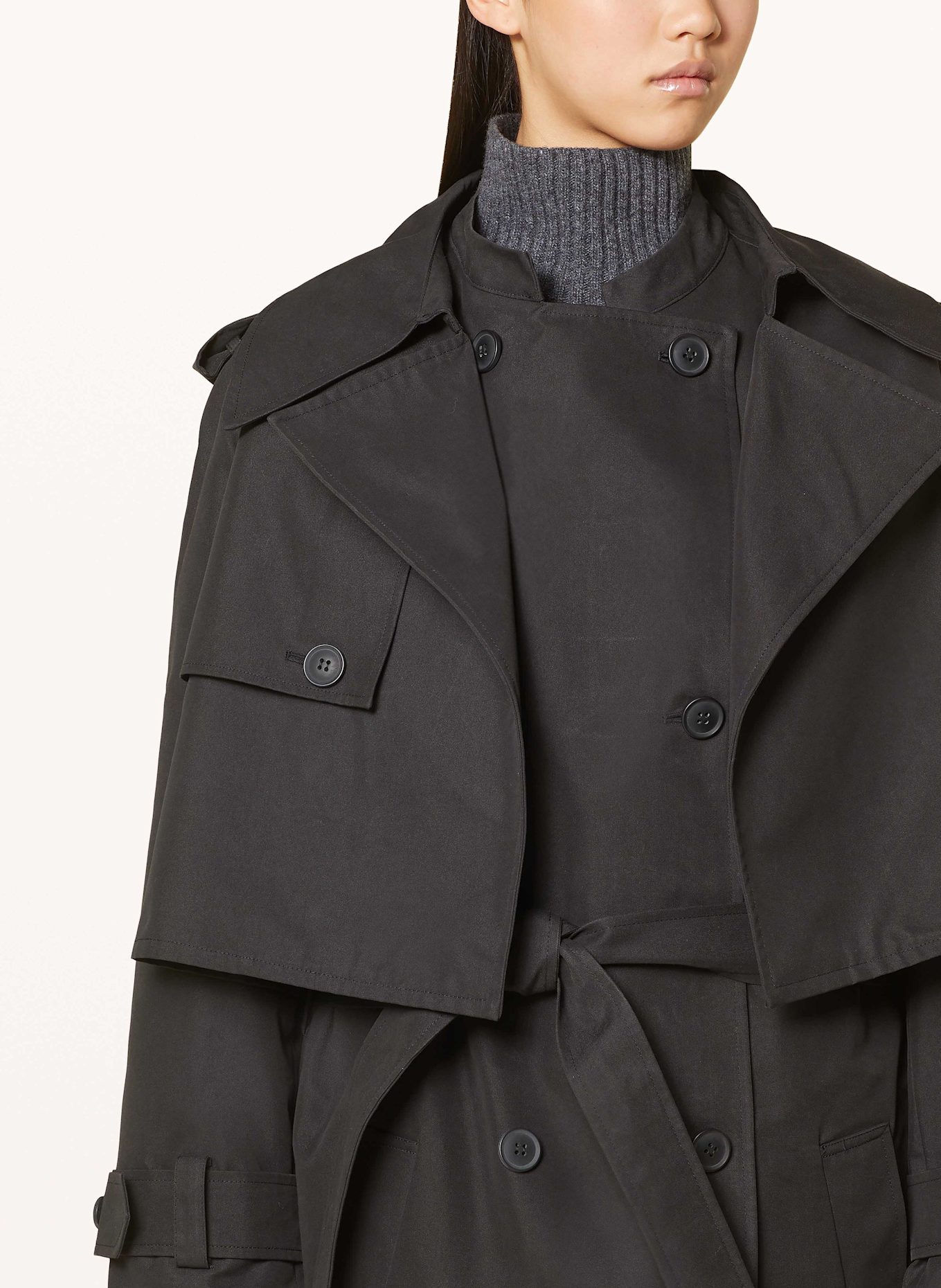 OH APRIL Set AUBREY: Vest and cropped jacket: BLACK