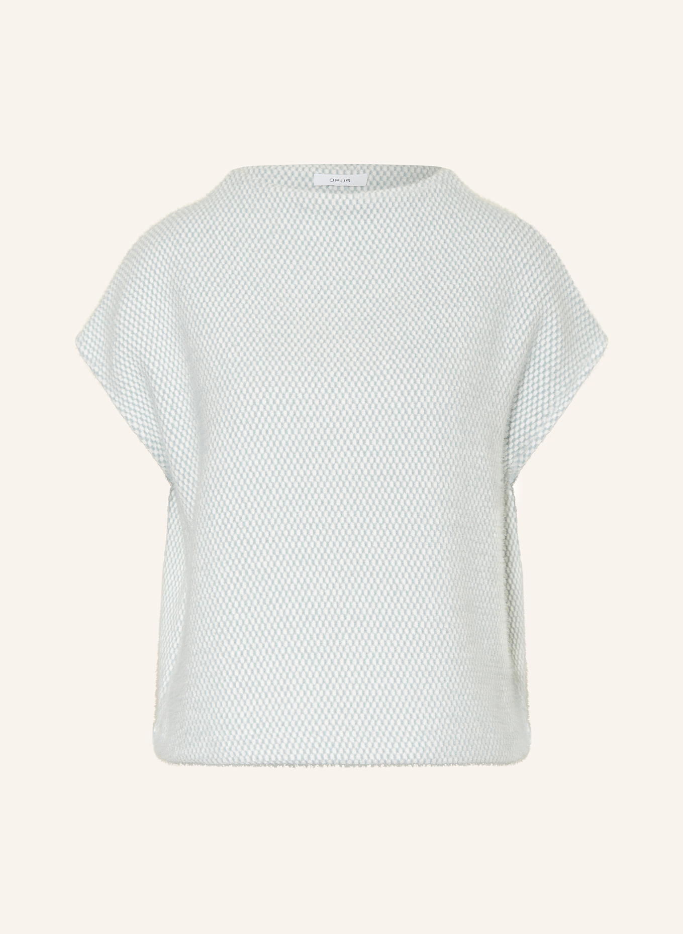 OPUS Dzianinowa koszulka GOFIR: MIĘTOWY / BIAŁY